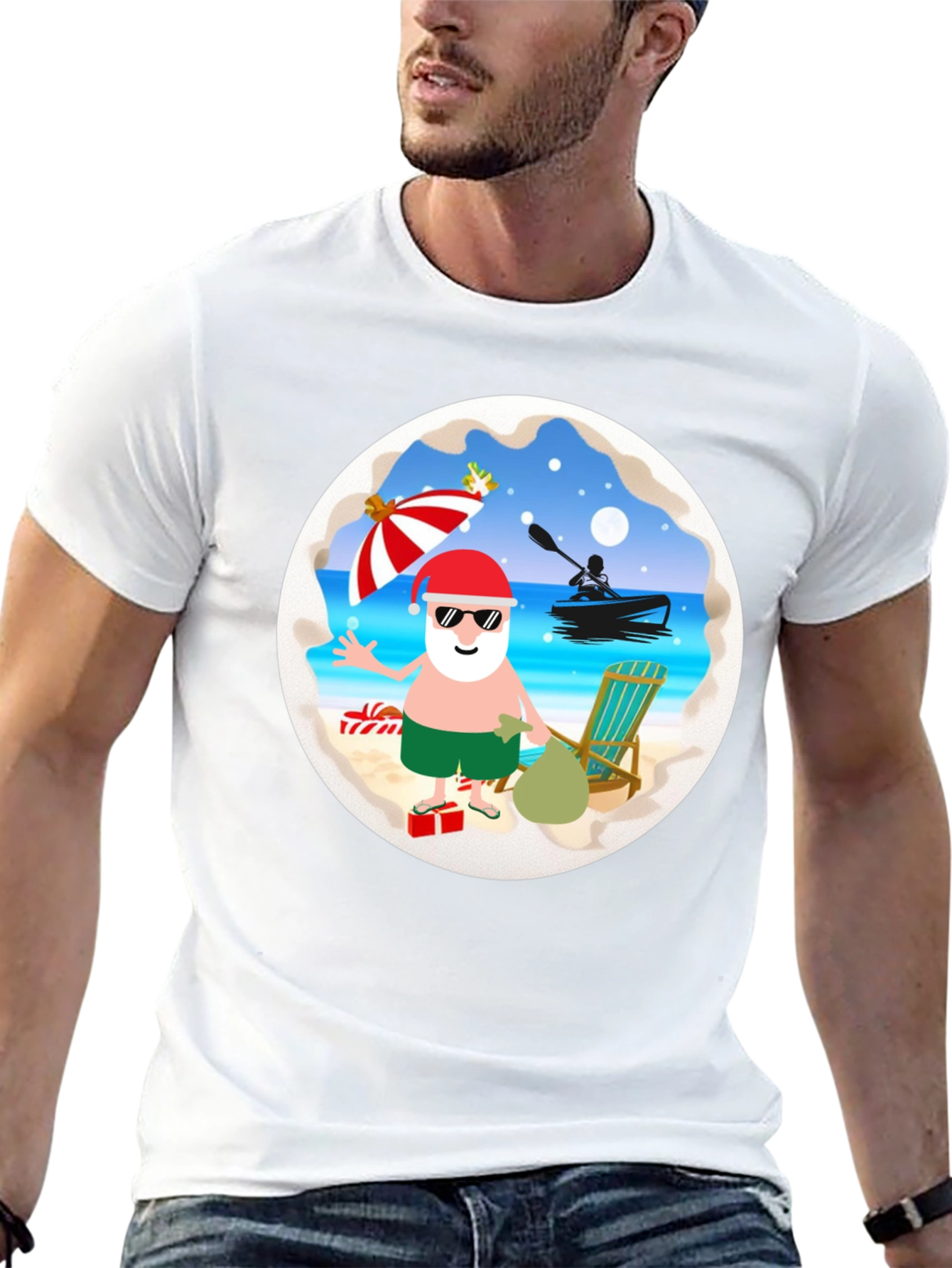 Tropical Santa T-Shirt