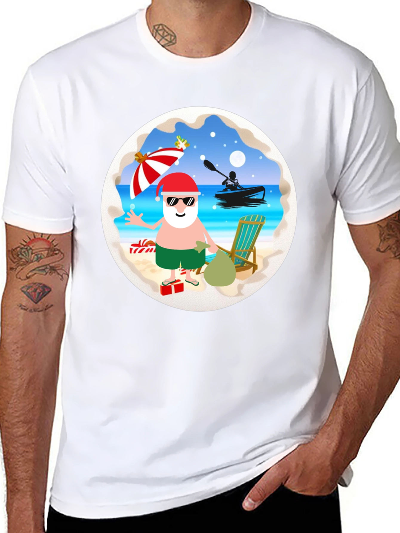 Tropical Santa T-Shirt