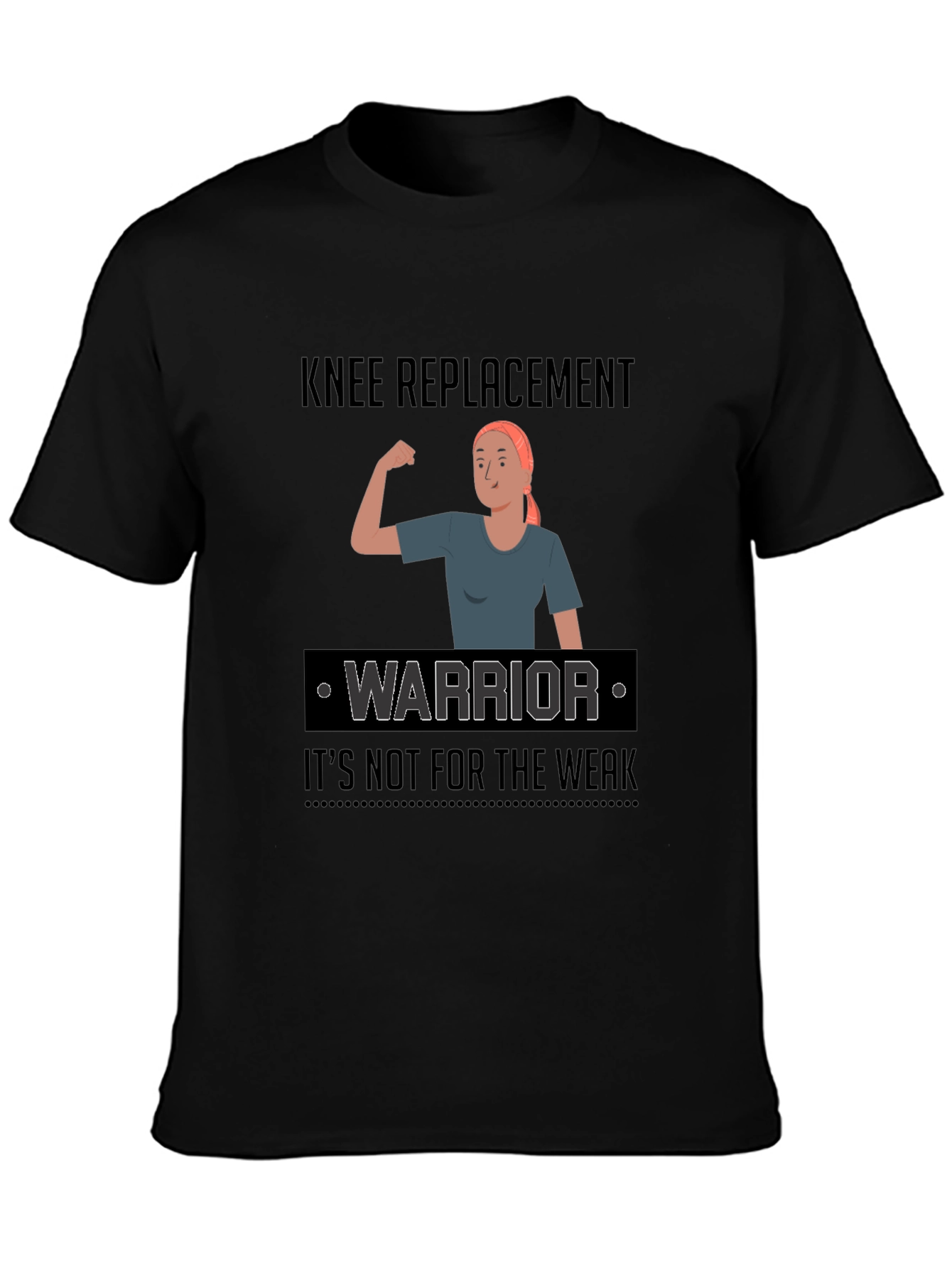 Knee Replacement Warrior Graphic T-Shirt