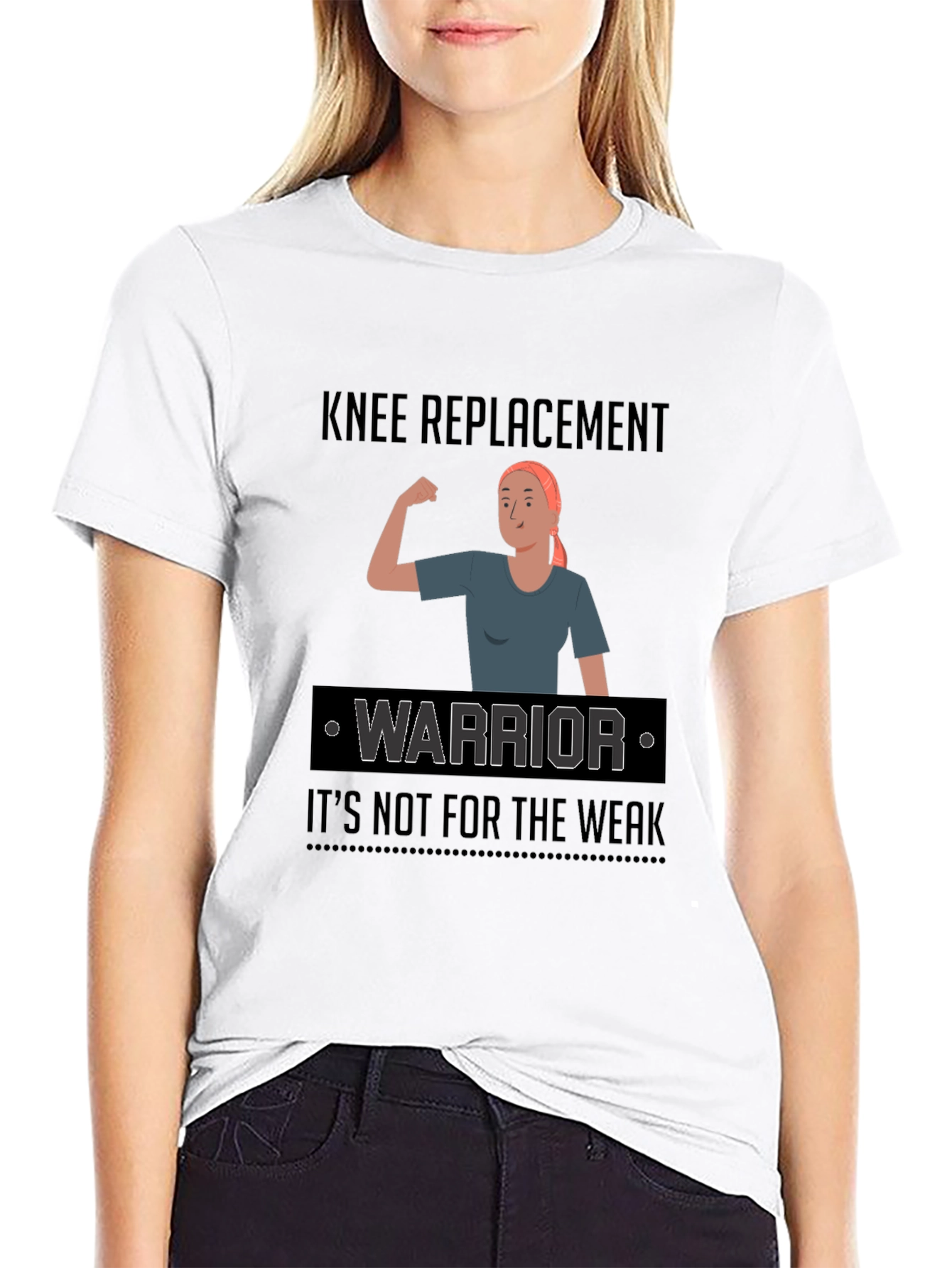 Knee Replacement Warrior Graphic T-Shirt