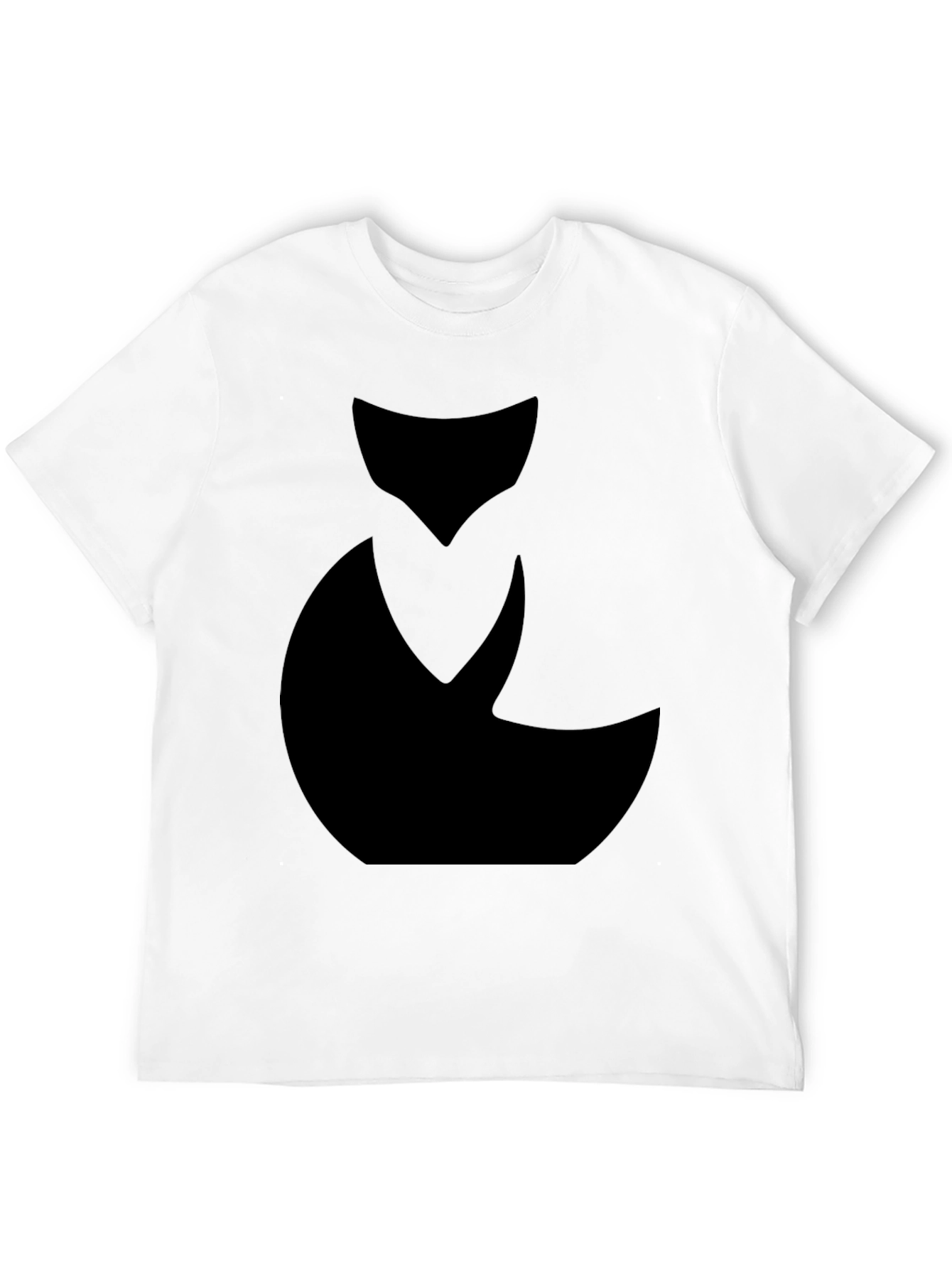 Abstract Black Cat Graphic Tee - Mens