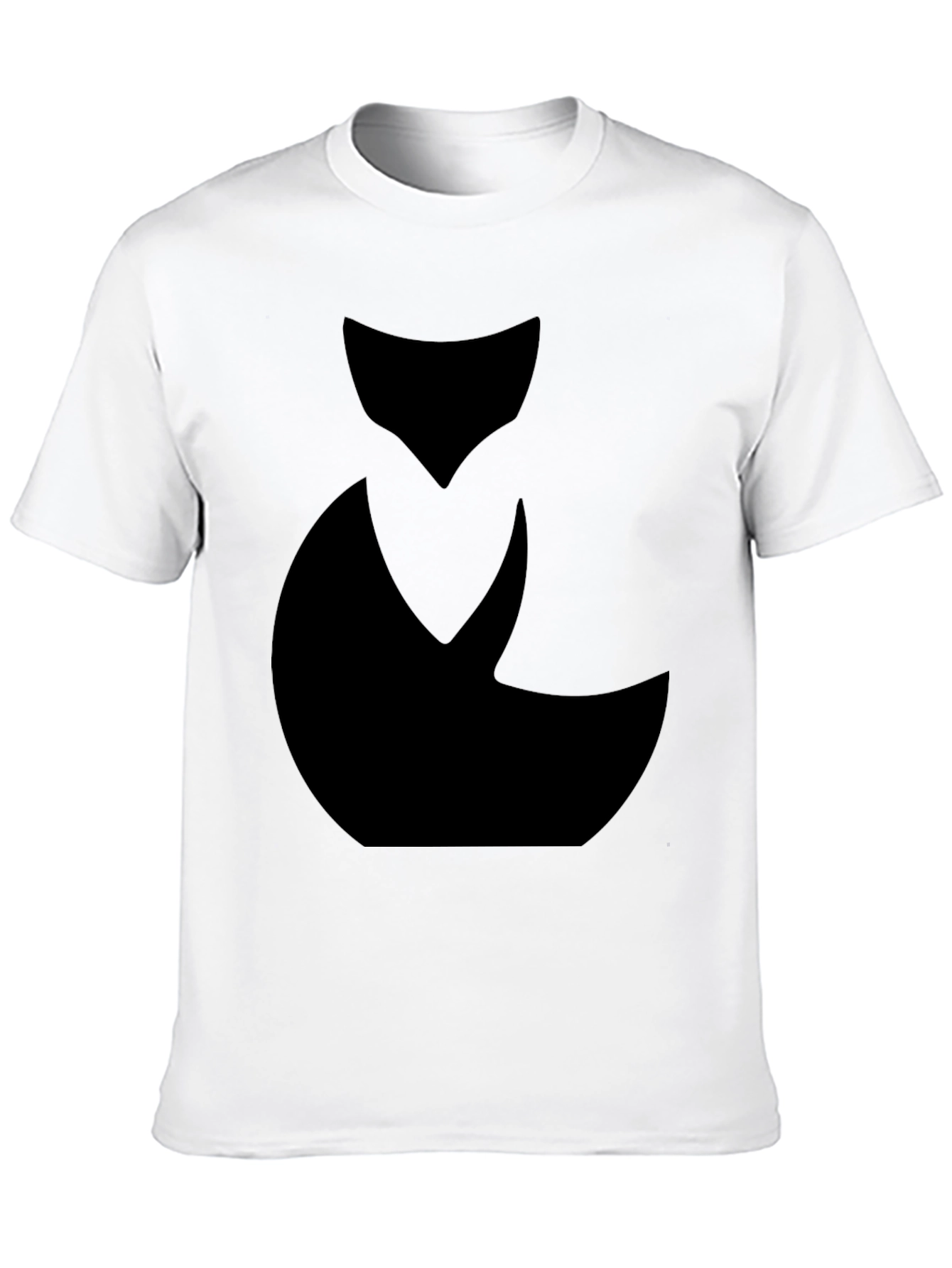 Abstract Black Cat Graphic Tee - Mens