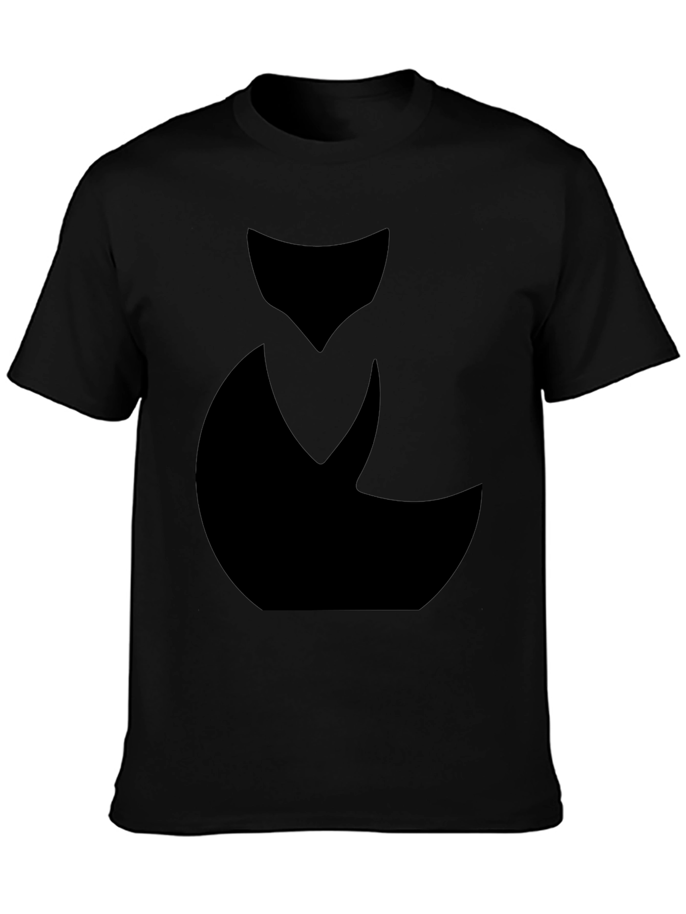 Abstract Black Cat Graphic Tee - Mens