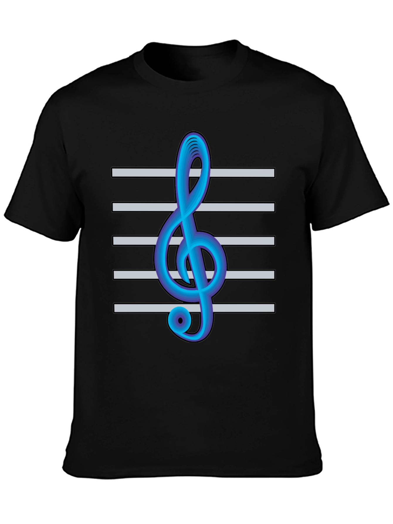 Musical Note Treble Clef T-Shirt - Music Lover Tee