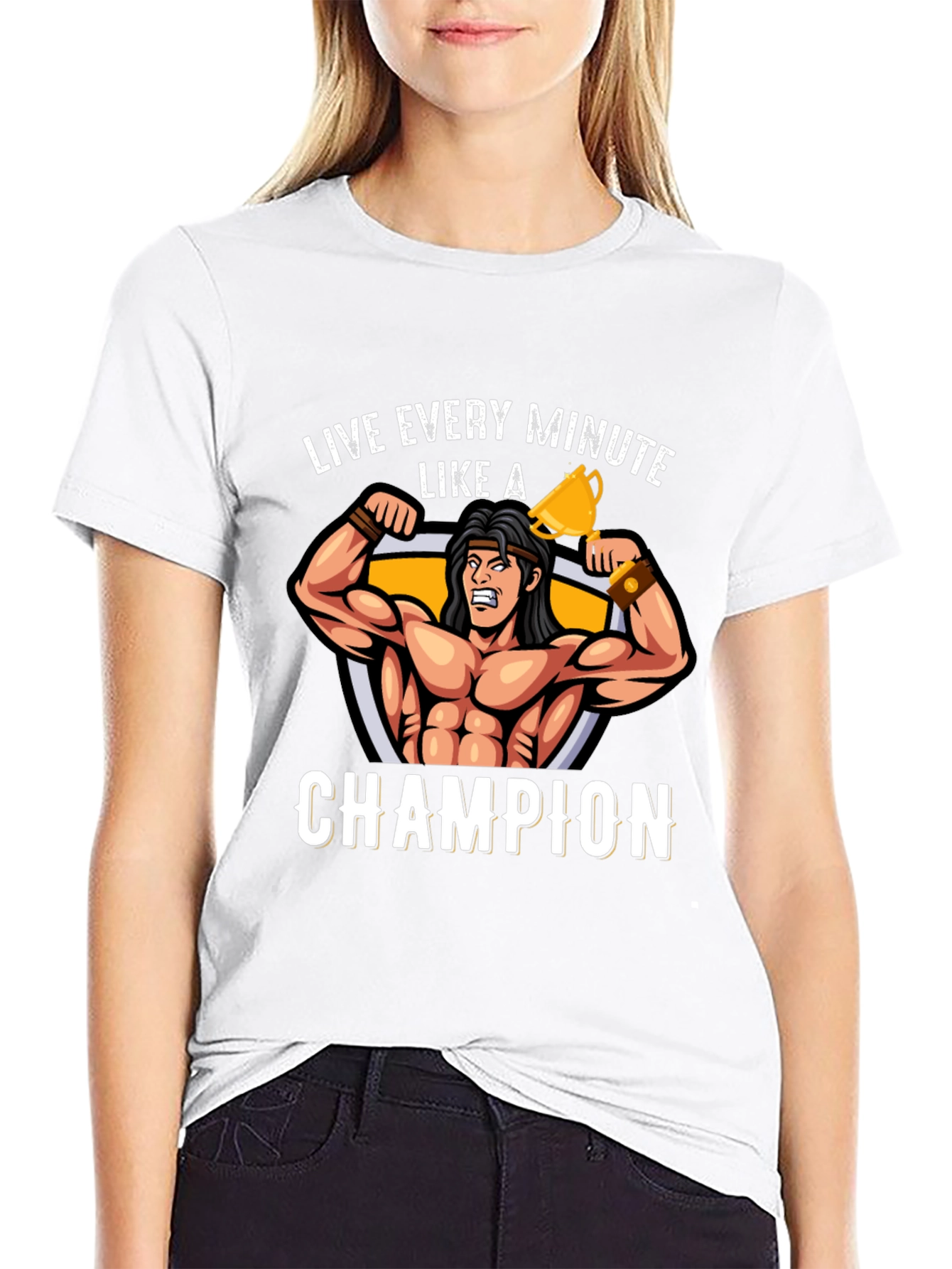 Live Every Minute Like A Champion Graphic T-Shirt
