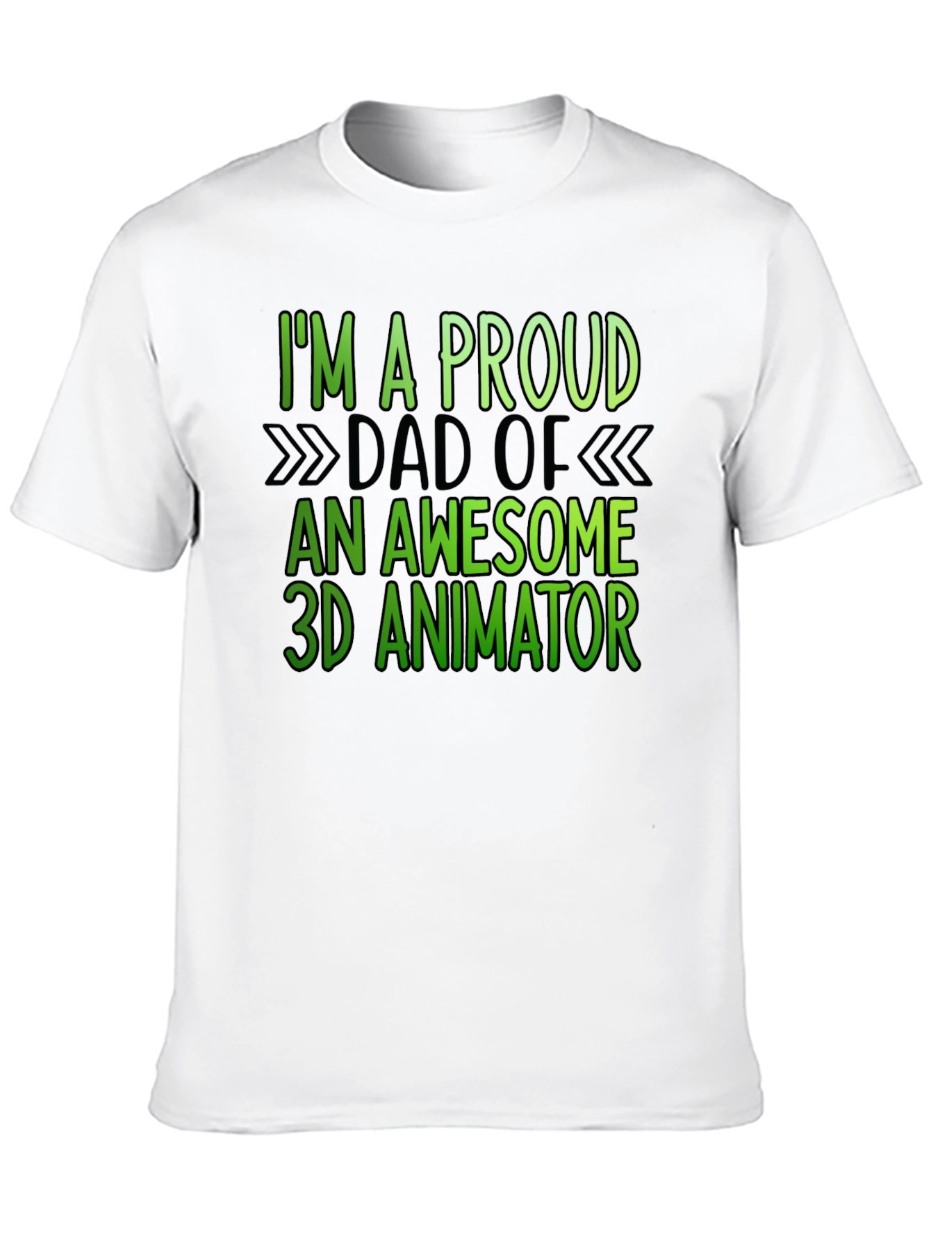 Proud Dad of 3D Animator Graphic T-Shirt