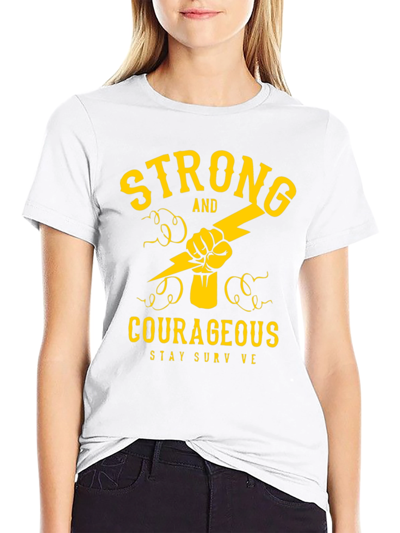 Strong and Courageous Graphic Tee