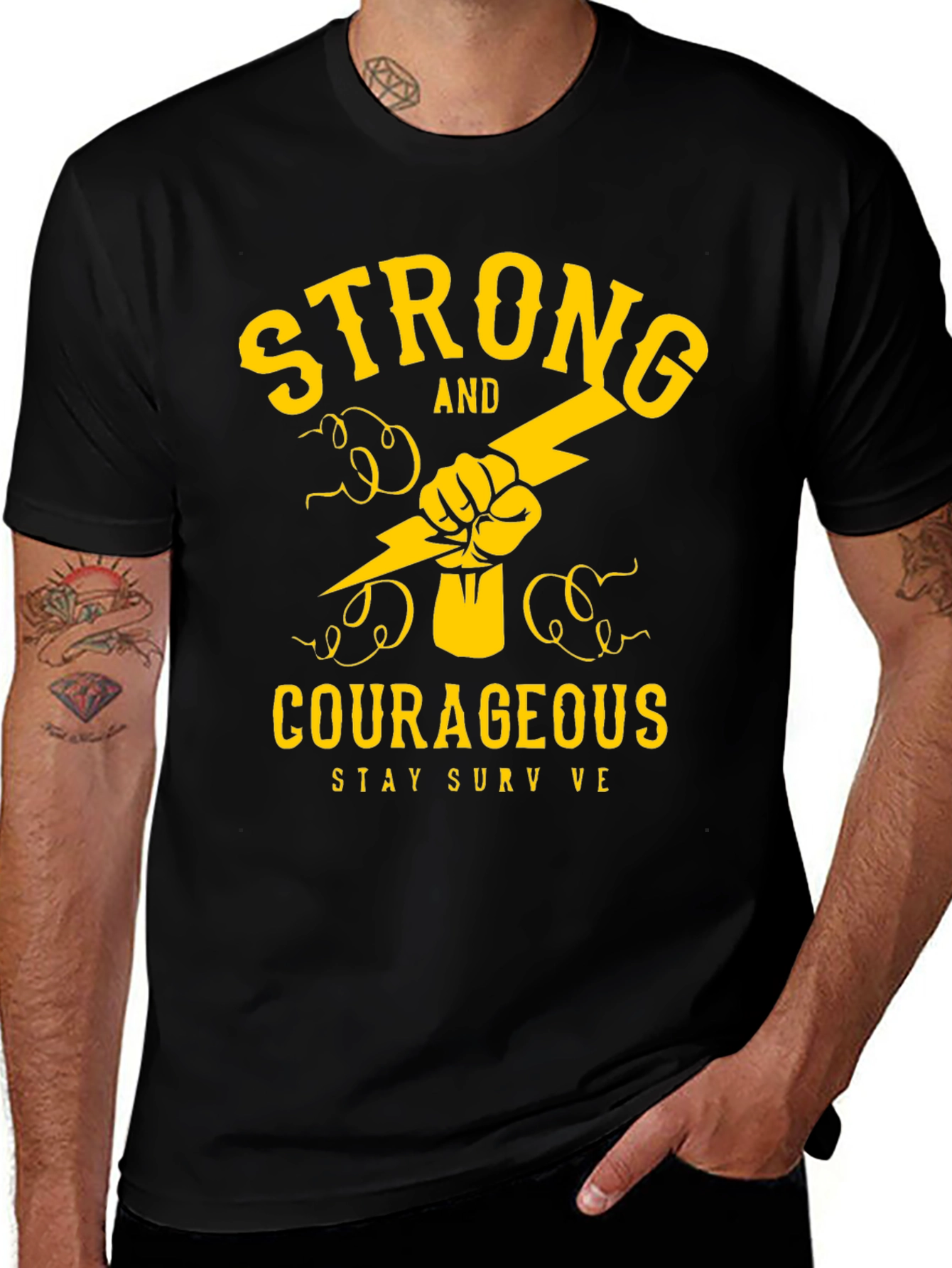 Strong and Courageous Graphic Tee