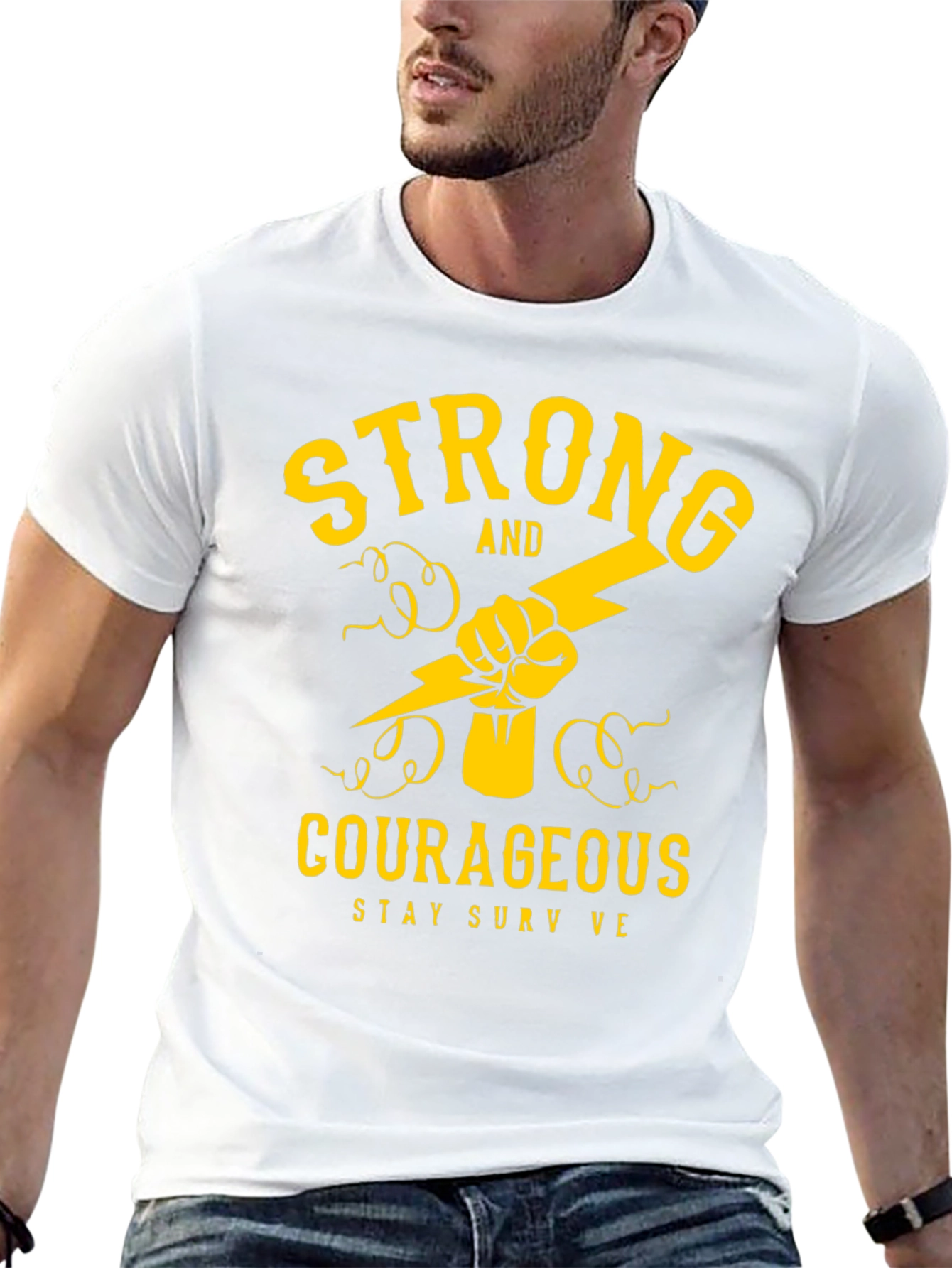 Strong and Courageous Graphic Tee