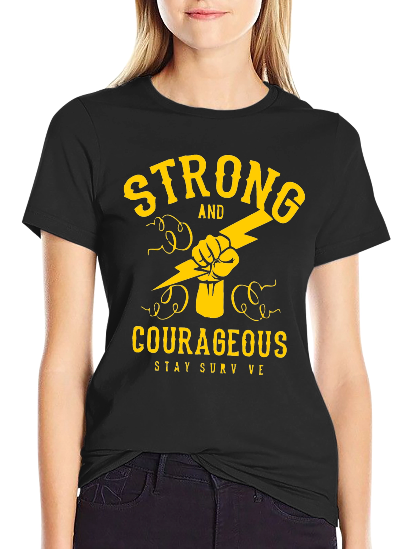 Strong and Courageous Graphic Tee