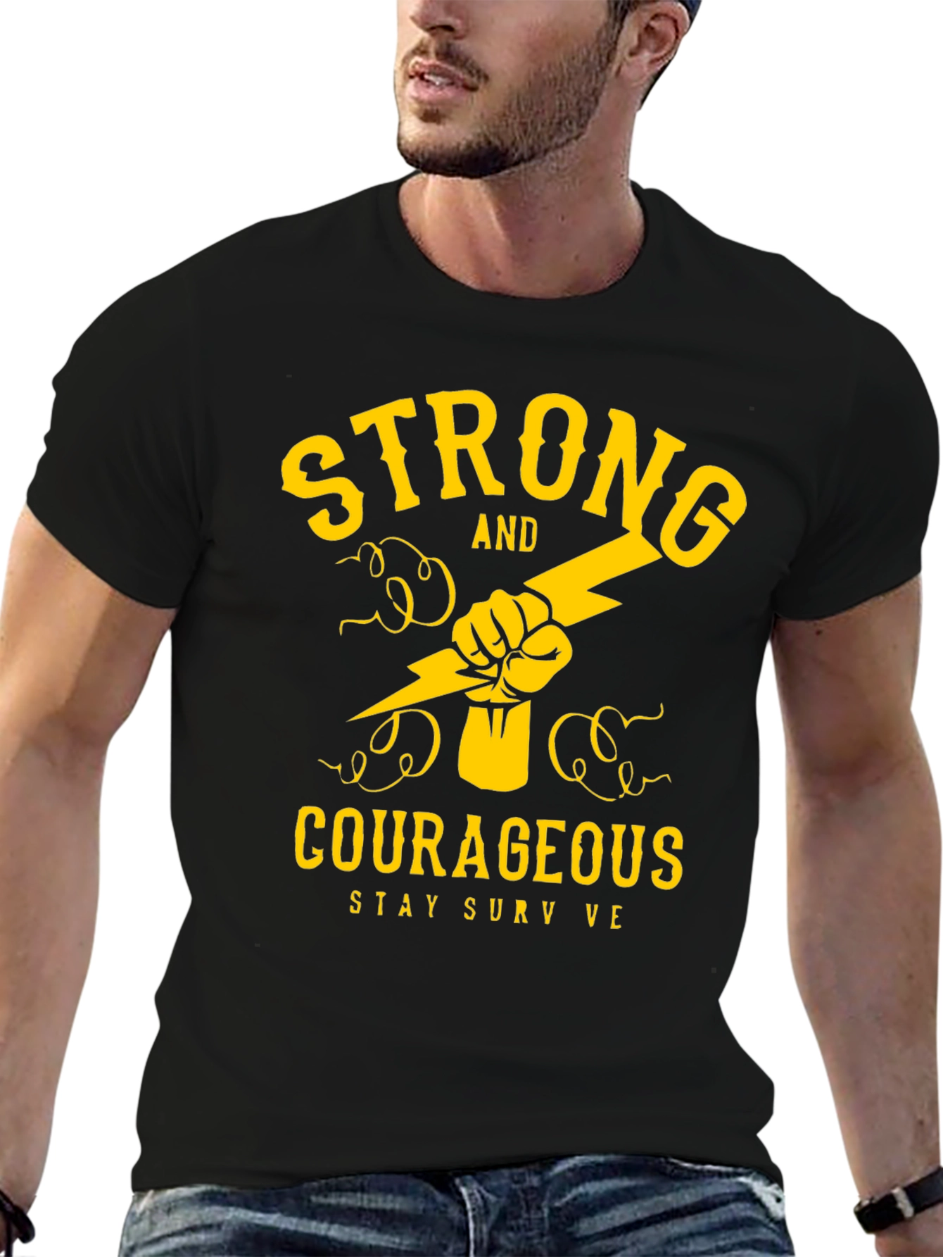 Strong and Courageous Graphic Tee