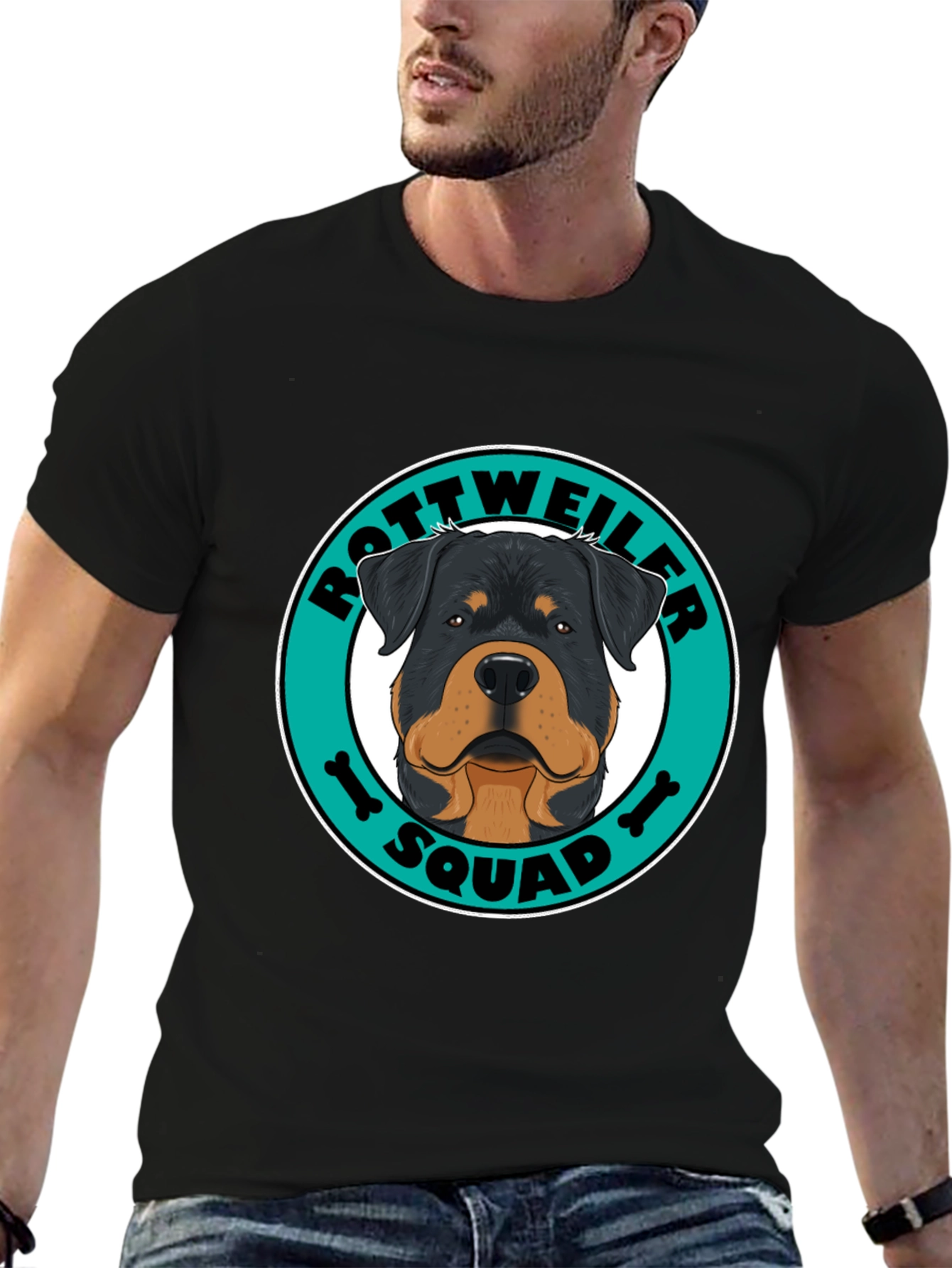 Rottweiler Squad Graphic Tee - Dog Lover Shirt