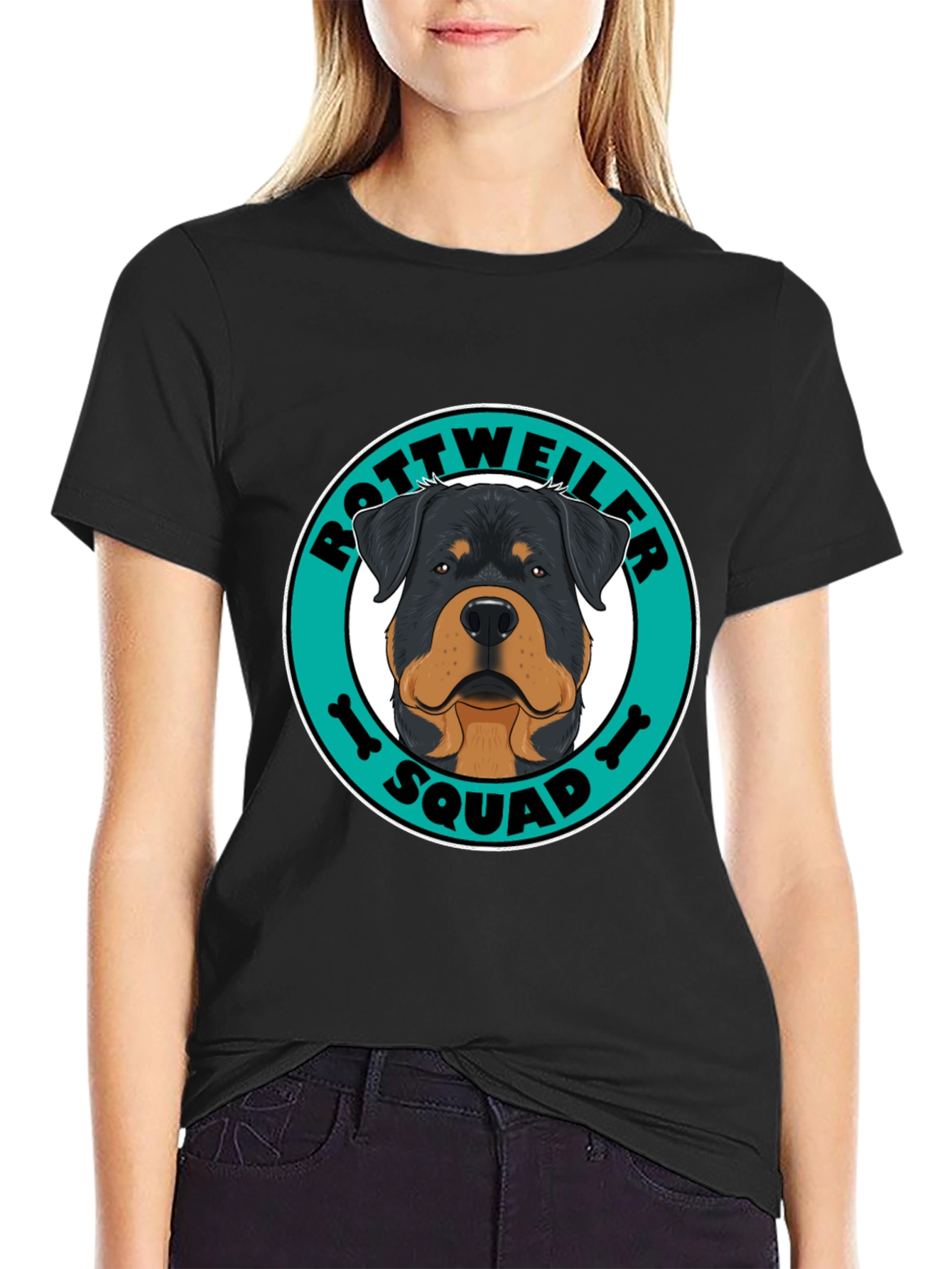 Rottweiler Squad Graphic Tee - Dog Lover Shirt