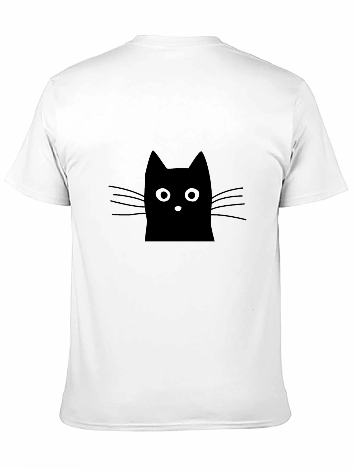 Black Cat Graphic Tee - Mens Casual Shirt