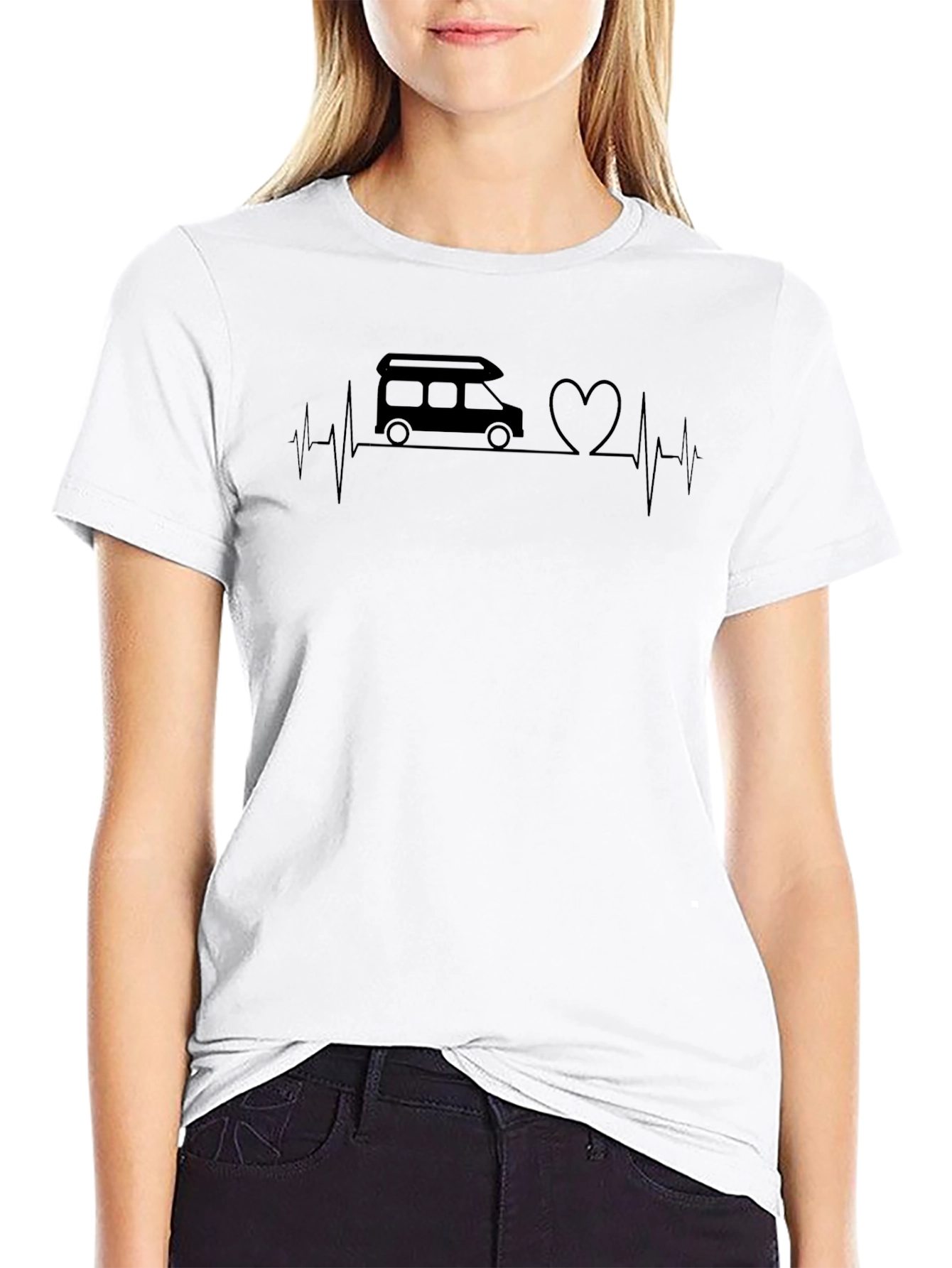 Camper Van Heartbeat T-Shirt