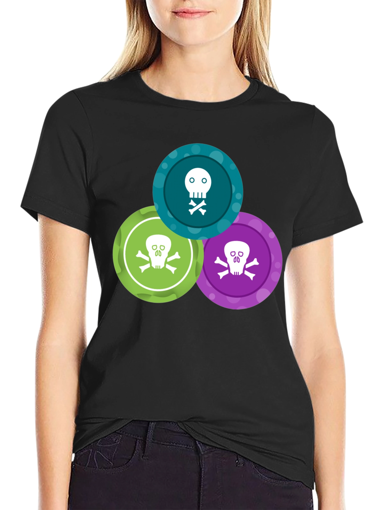 Skull & Crossbones T-Shirt - Graphic Print Tee