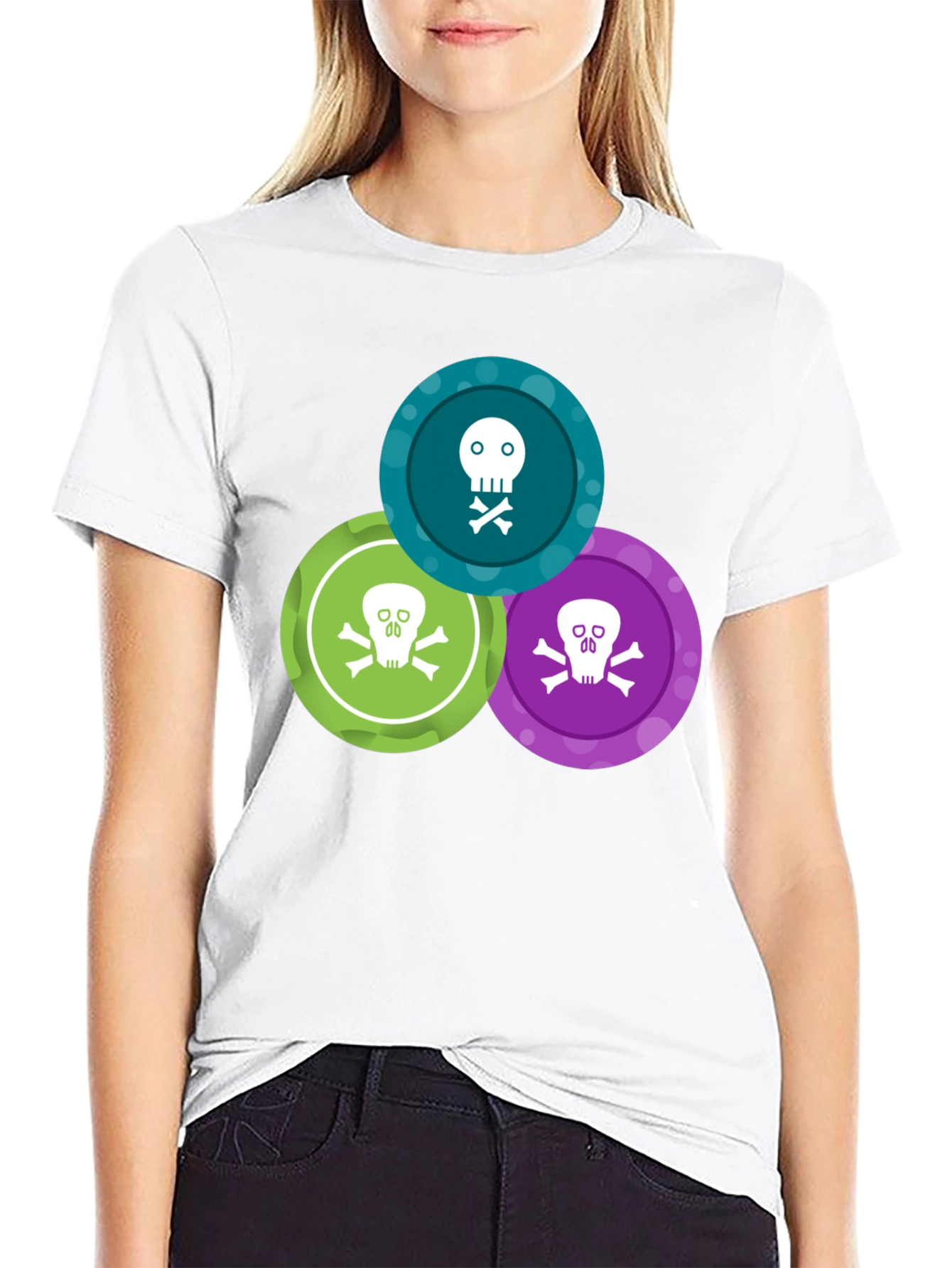 Skull & Crossbones T-Shirt - Graphic Print Tee