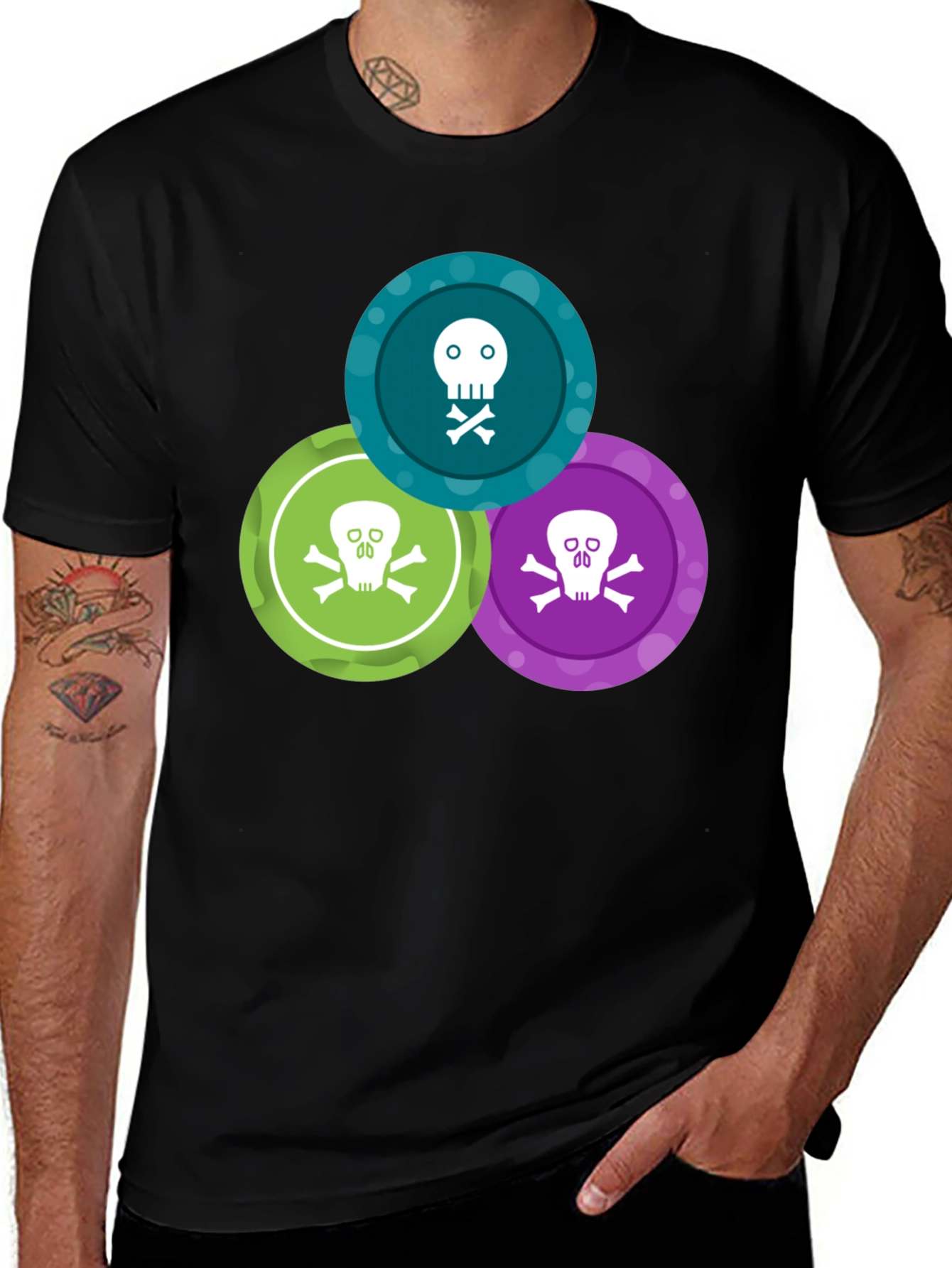 Skull & Crossbones T-Shirt - Graphic Print Tee