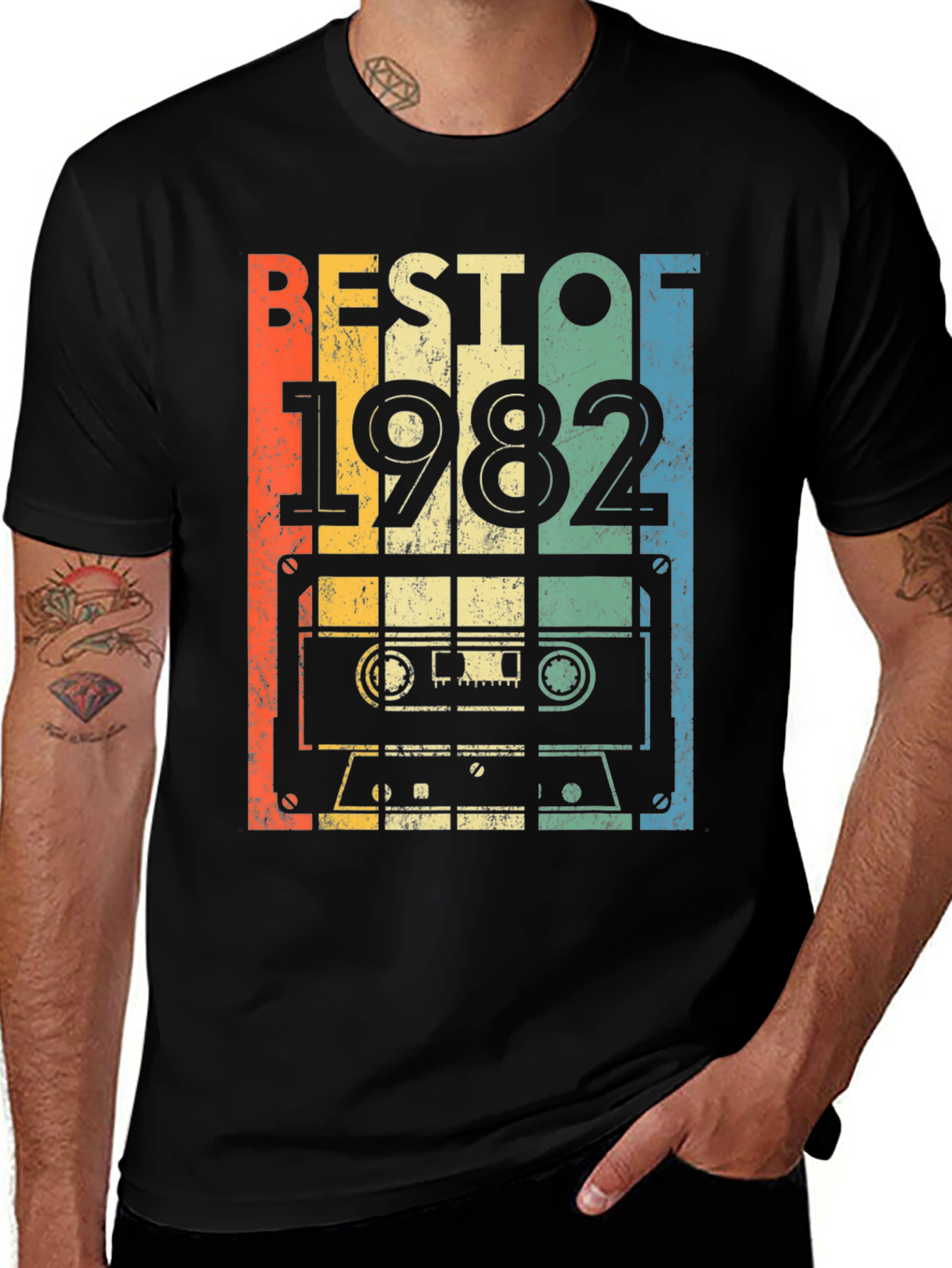 Best of 1982 Cassette Tape Graphic T-Shirt