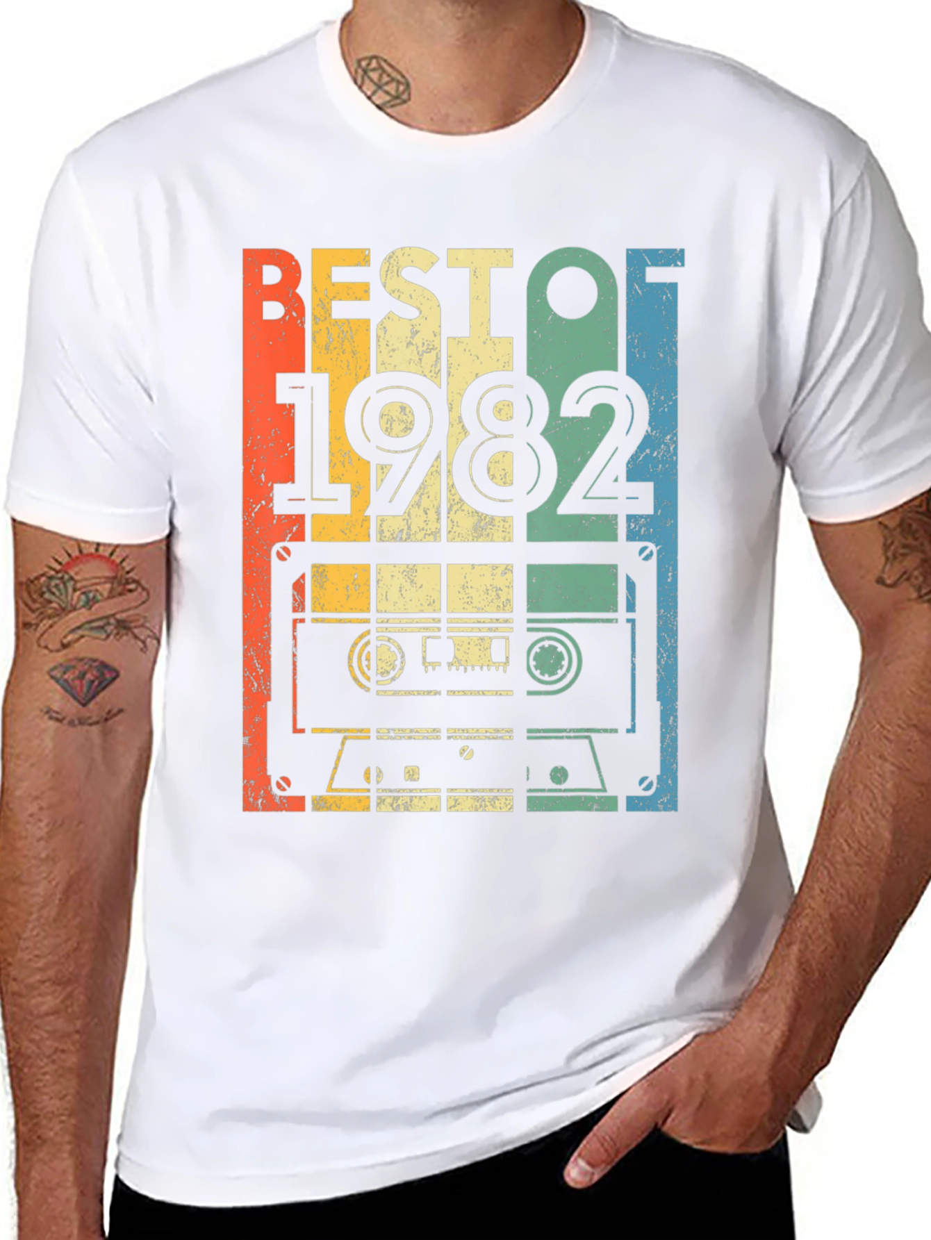 Best of 1982 Cassette Tape Graphic T-Shirt