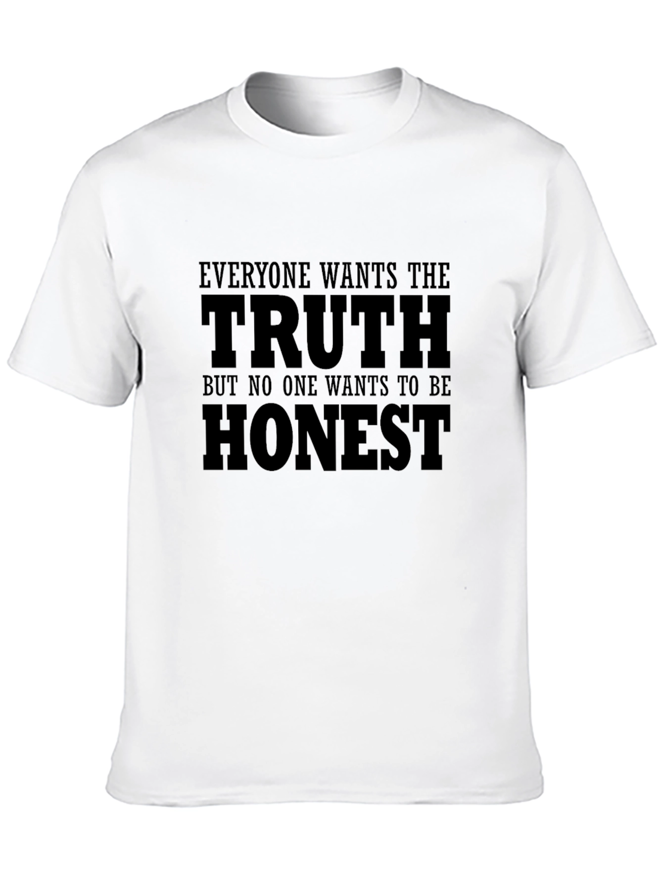 Truth Honest Graphic Tee - Mens Black T-Shirt