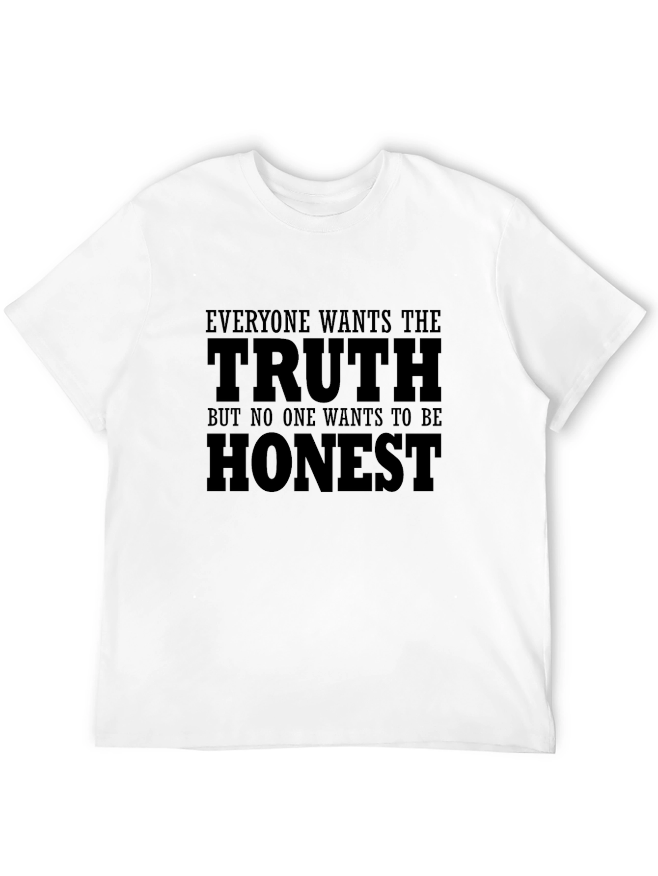 Truth Honest Graphic Tee - Mens Black T-Shirt