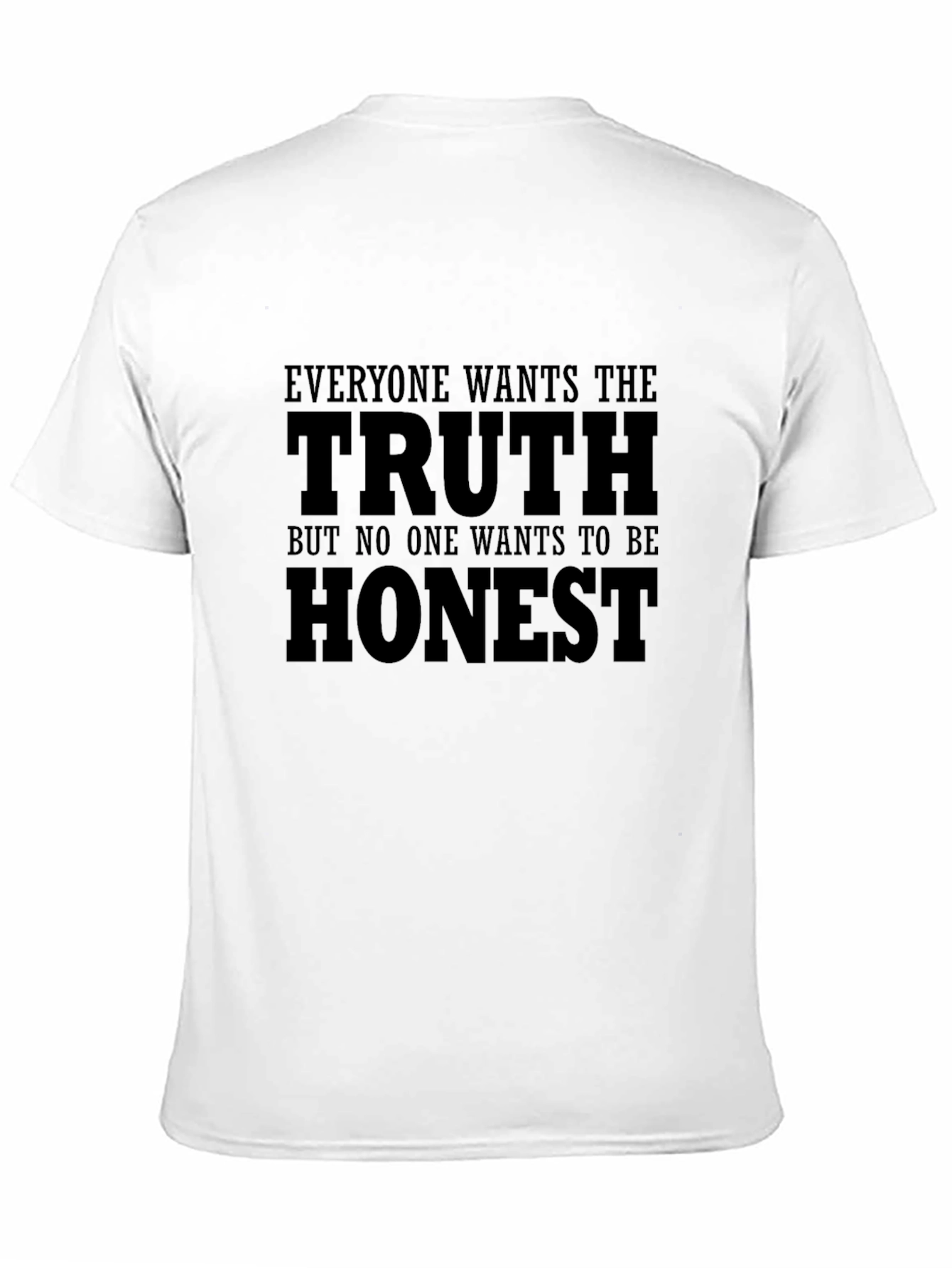Truth Honest Graphic Tee - Mens Black T-Shirt