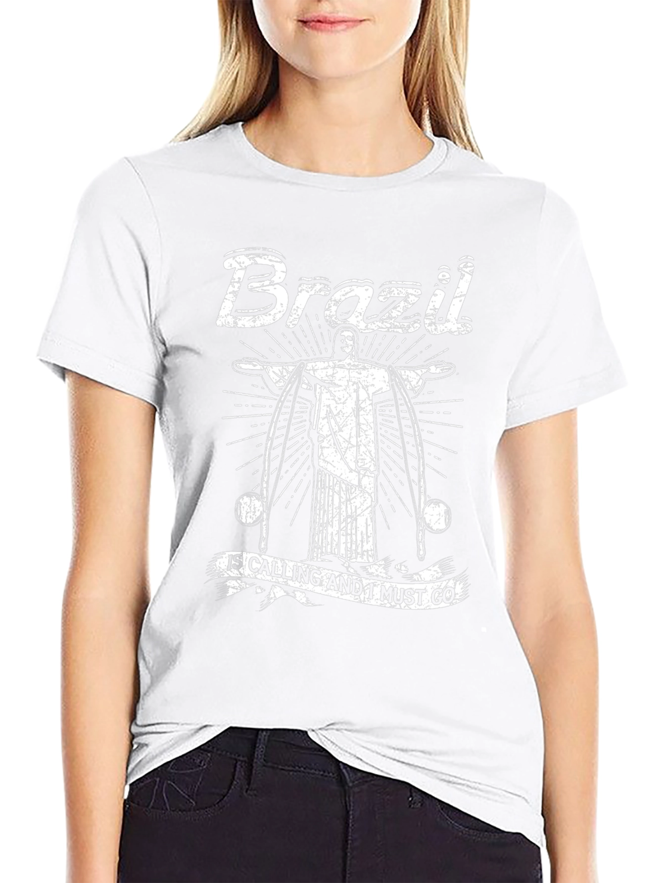 Brazil Calling Graphic Tee - Mens Black T-Shirt