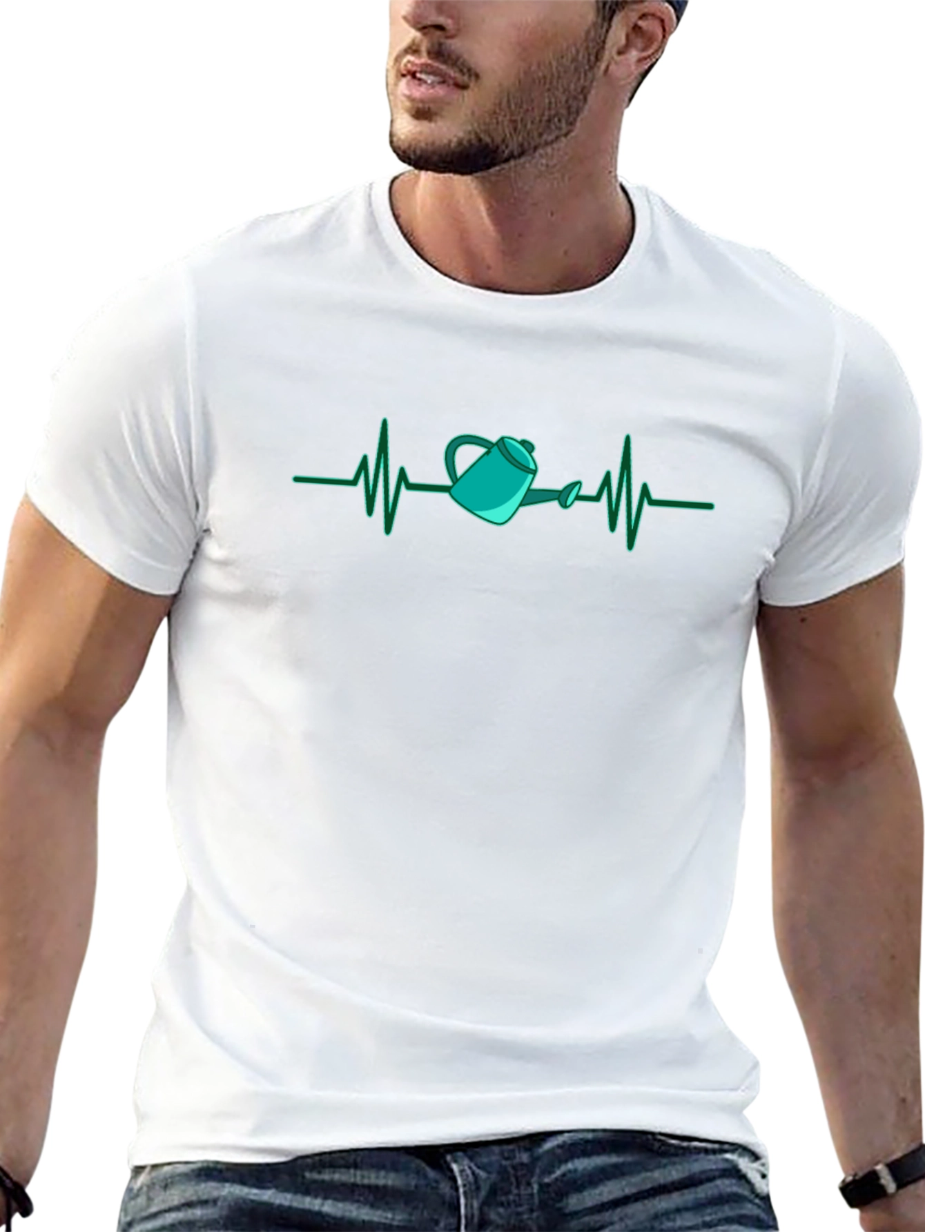 Gardeners Heartbeat T-Shirt - Black Cotton