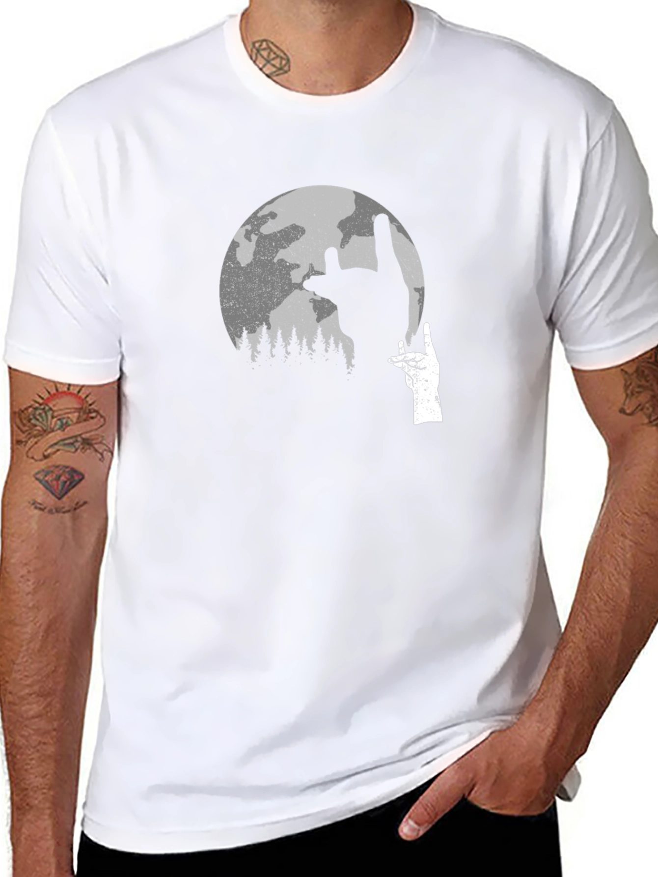 Rock On Moon Graphic Tee