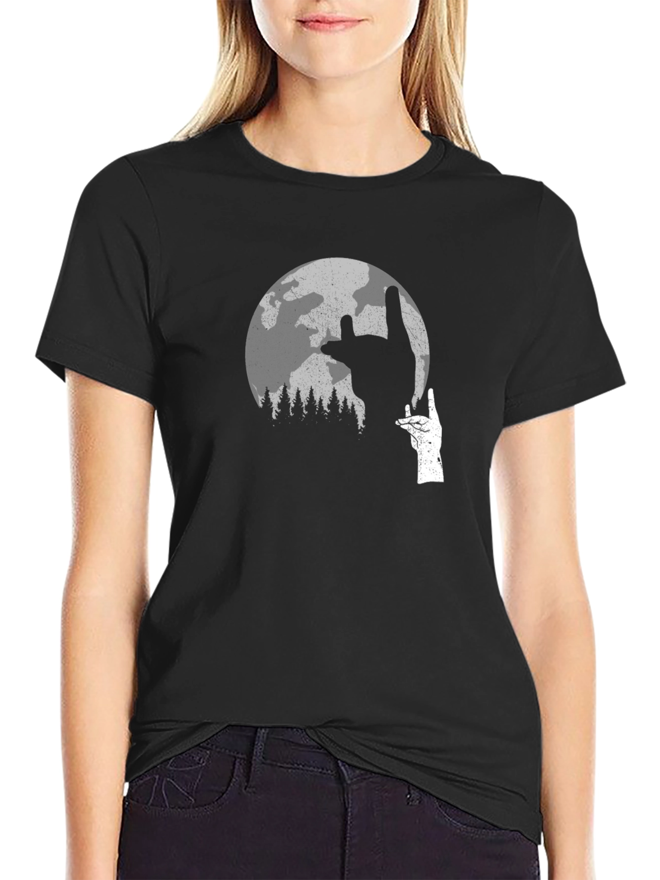Rock On Moon Graphic Tee