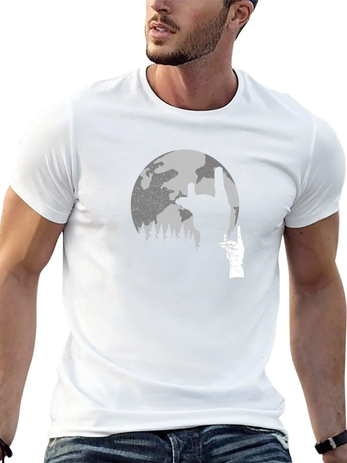 Rock On Moon Graphic Tee