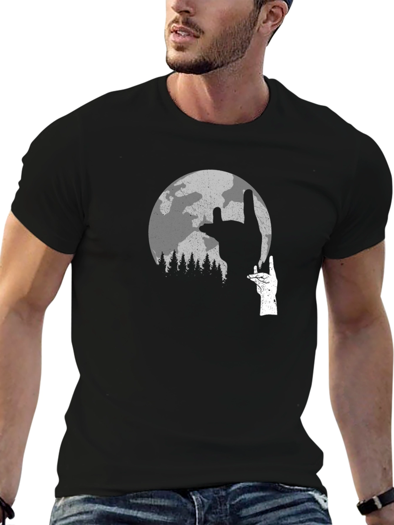 Rock On Moon Graphic Tee