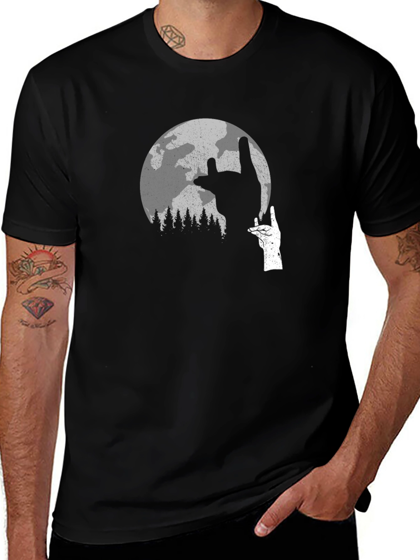 Rock On Moon Graphic Tee
