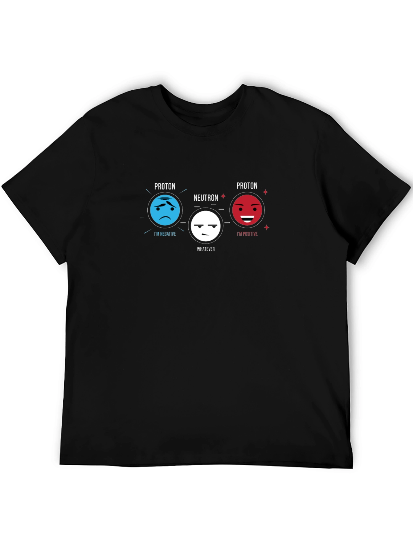 Science Humor T-Shirt - Proton Neutron Design