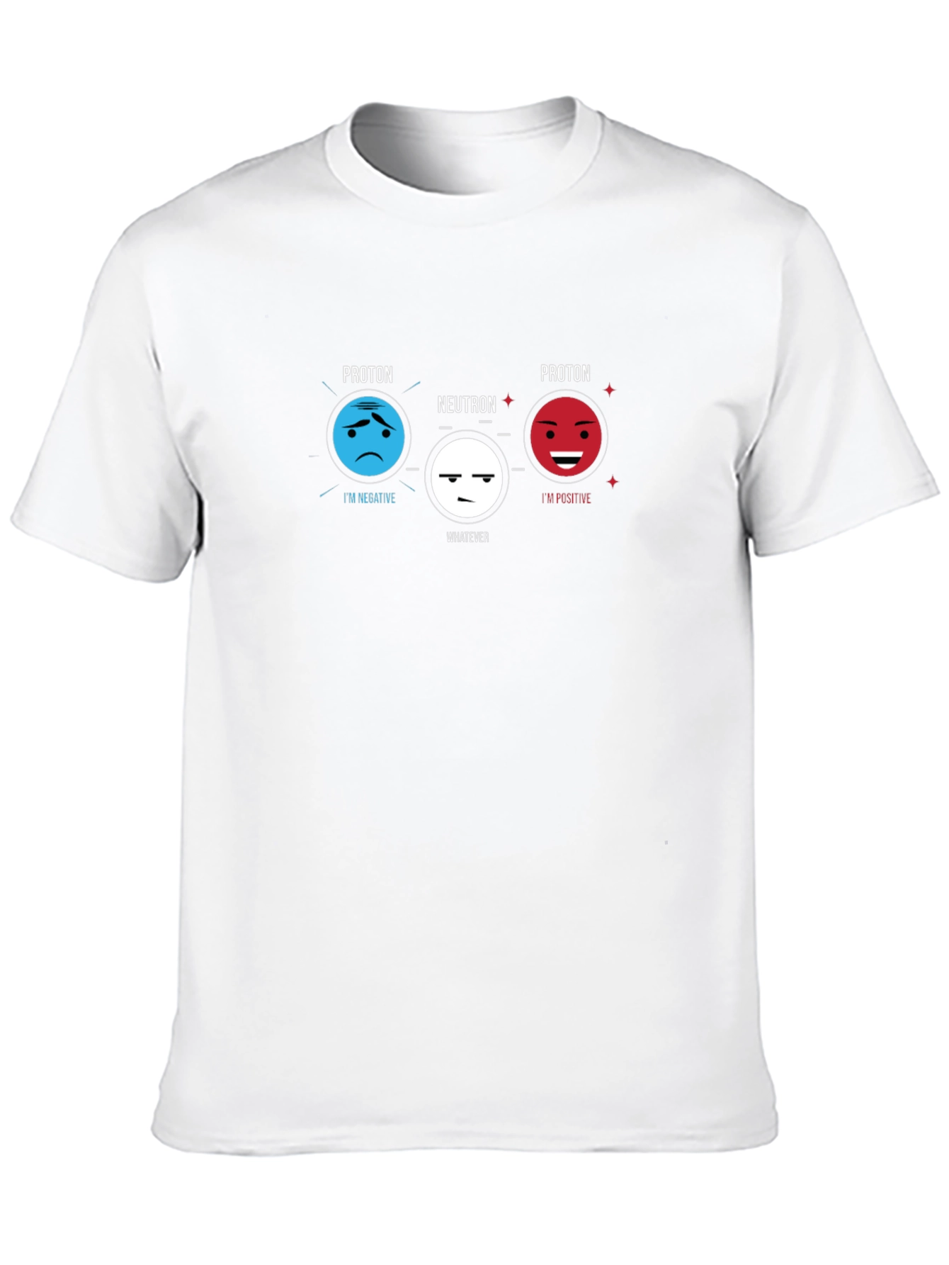 Science Humor T-Shirt - Proton Neutron Design