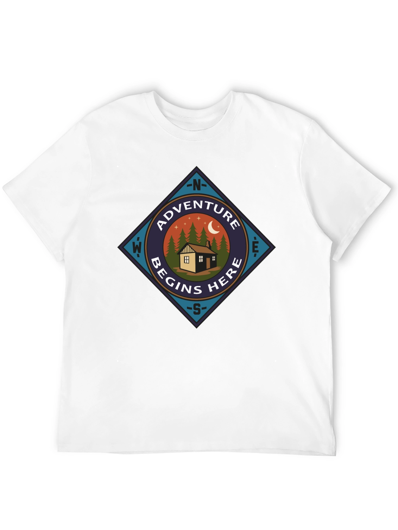 Adventure Begins Here Graphic Tee
