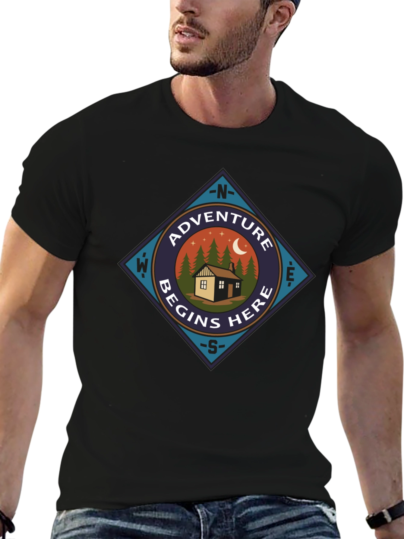 Adventure Begins Here Graphic Tee