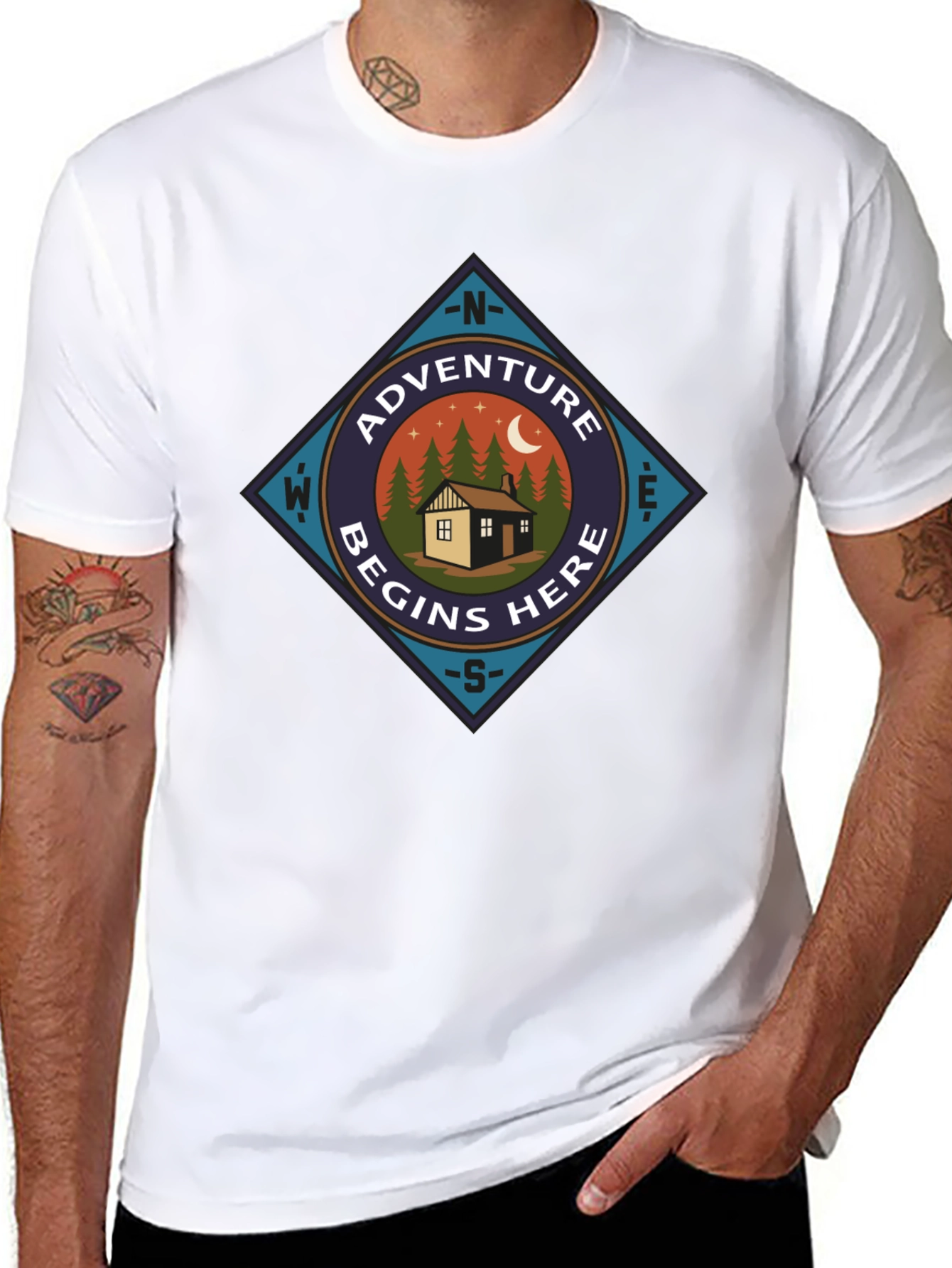 Adventure Begins Here Graphic Tee