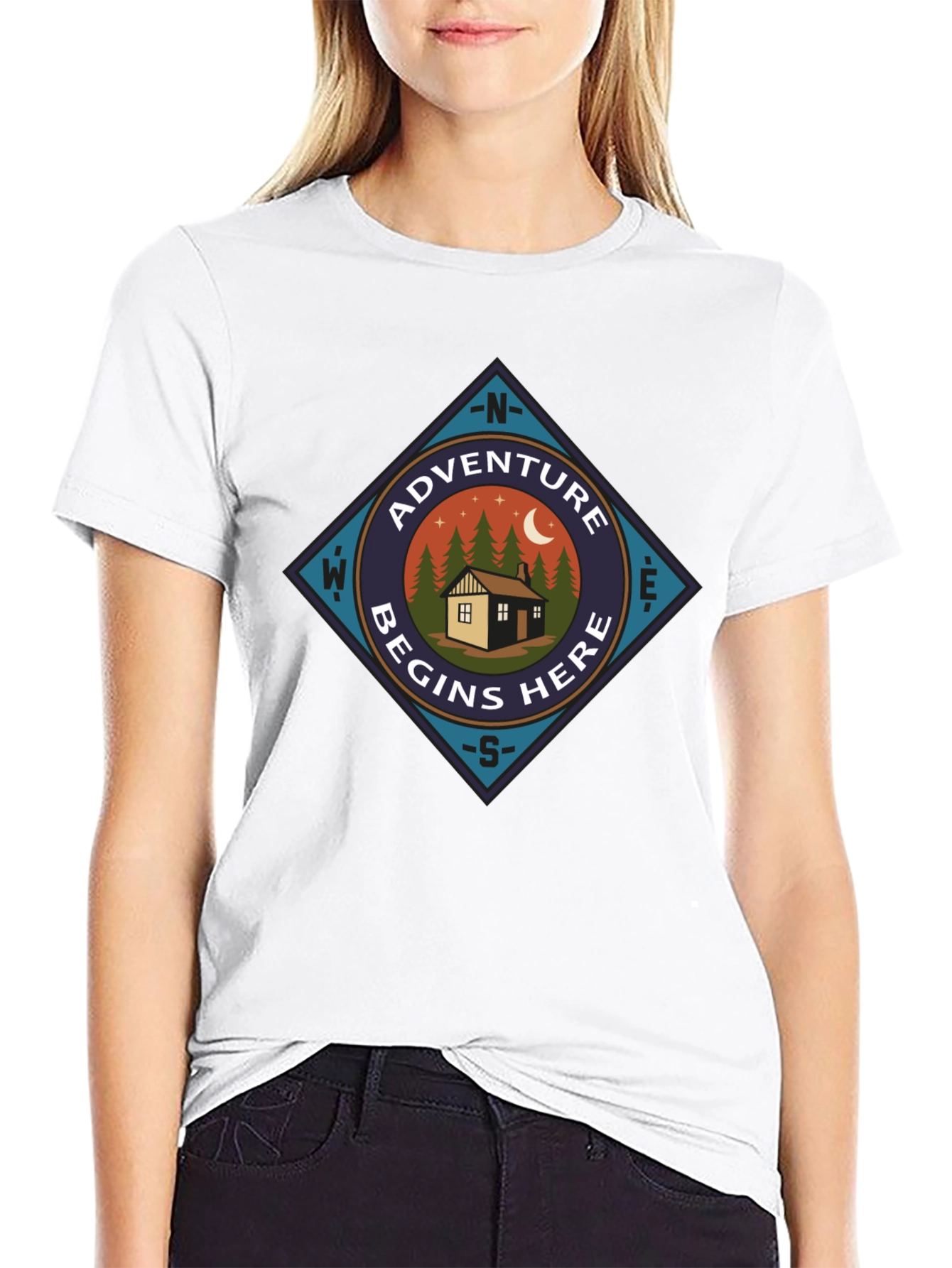 Adventure Begins Here Graphic Tee