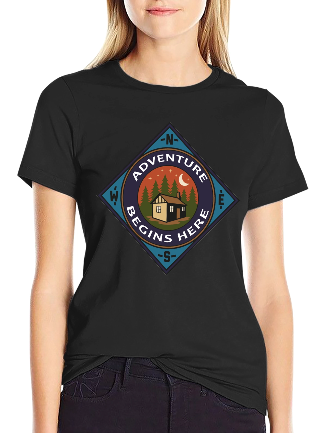 Adventure Begins Here Graphic Tee