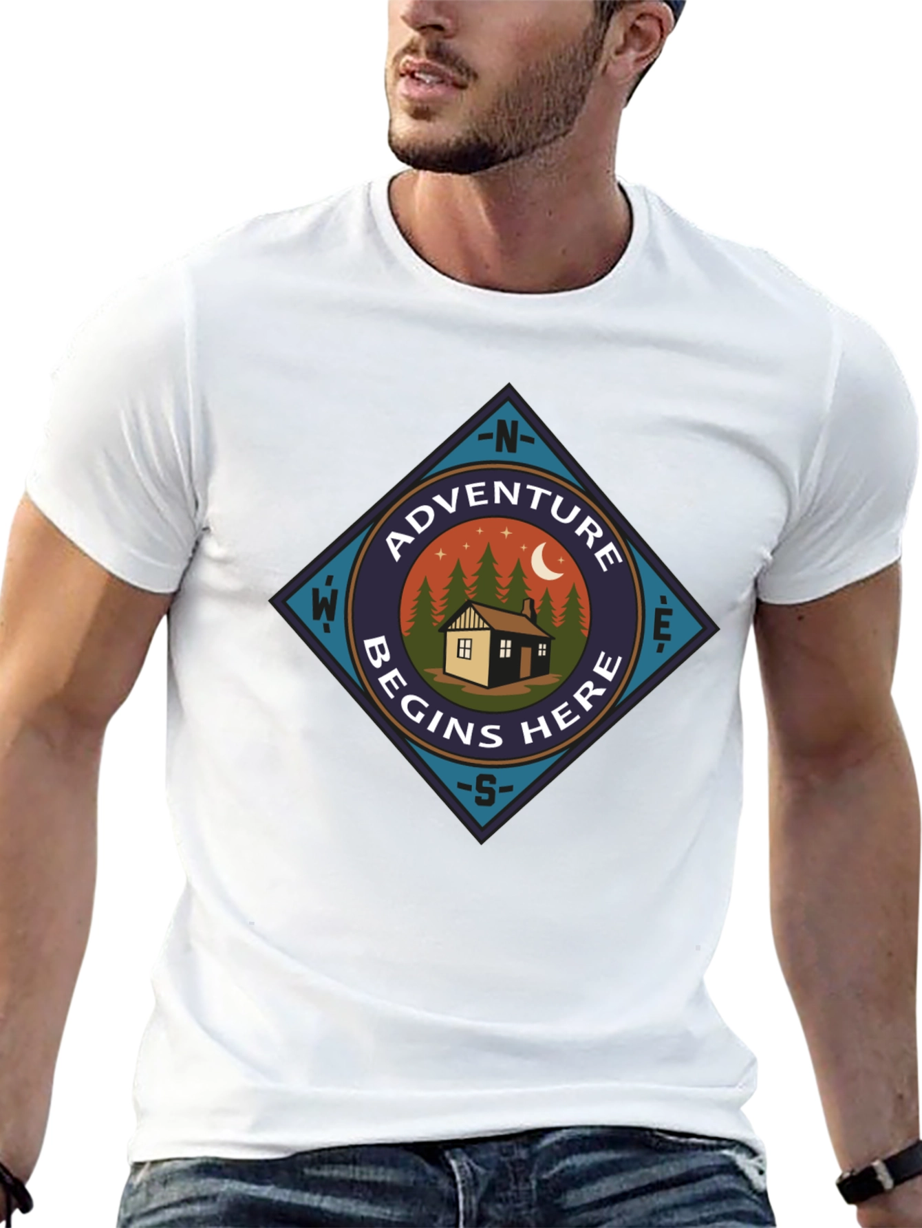 Adventure Begins Here Graphic Tee