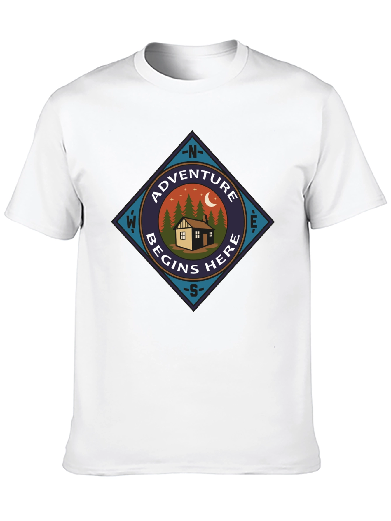 Adventure Begins Here Graphic Tee