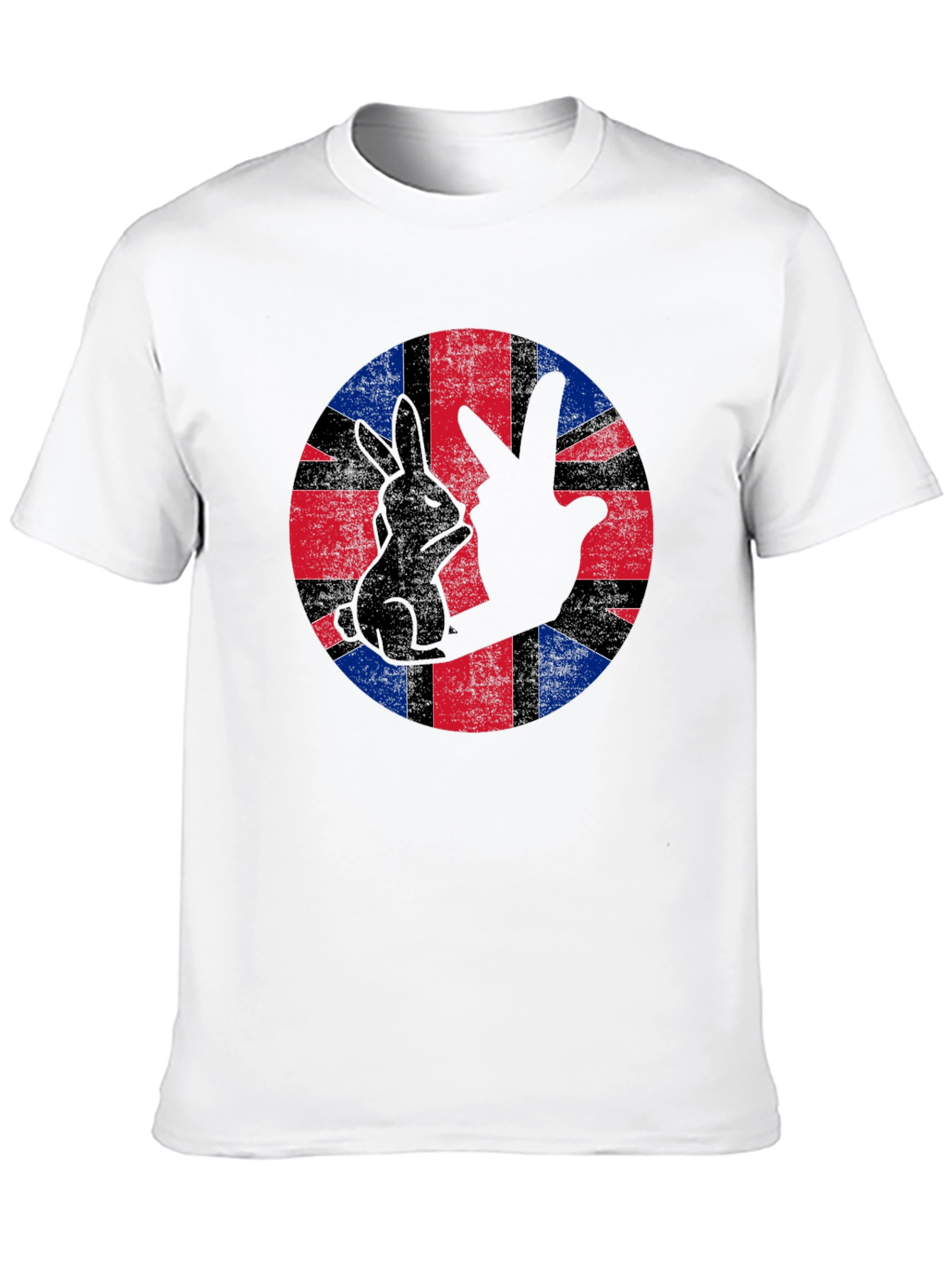 Union Jack Rabbit Hand T-Shirt