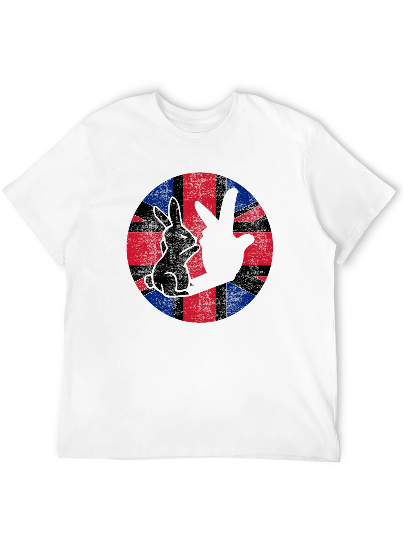 Union Jack Rabbit Hand T-Shirt