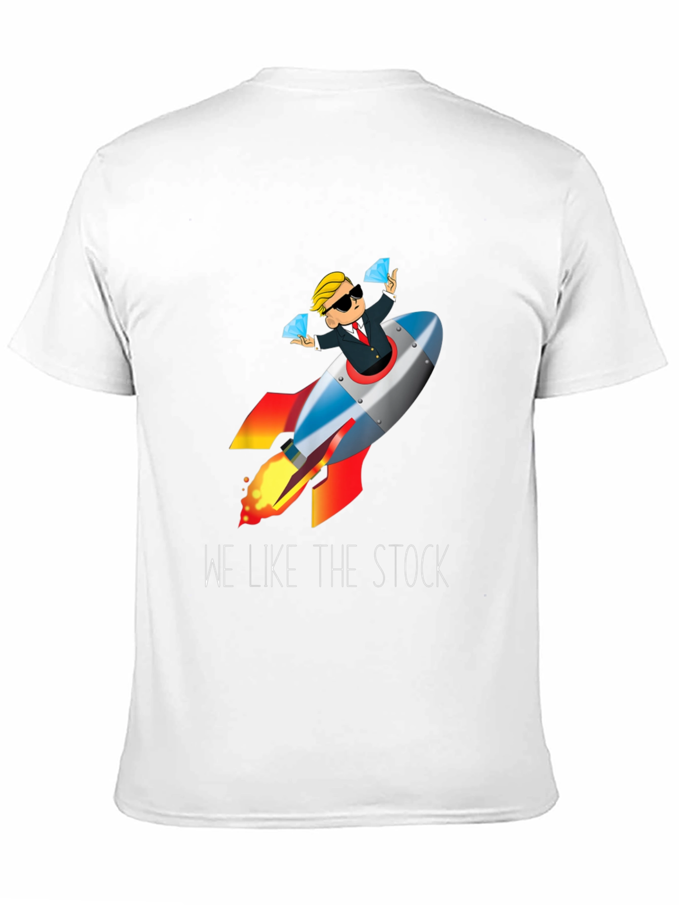 We Like the Stock T-Shirt - Rocket Man Stonks