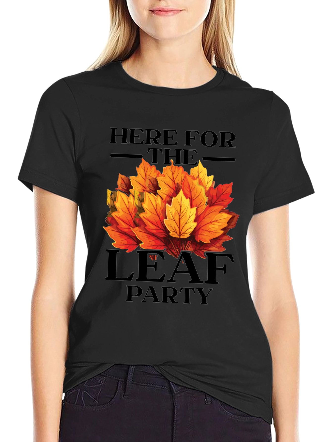 Here for the Leaf Party Graphic T-Shirt