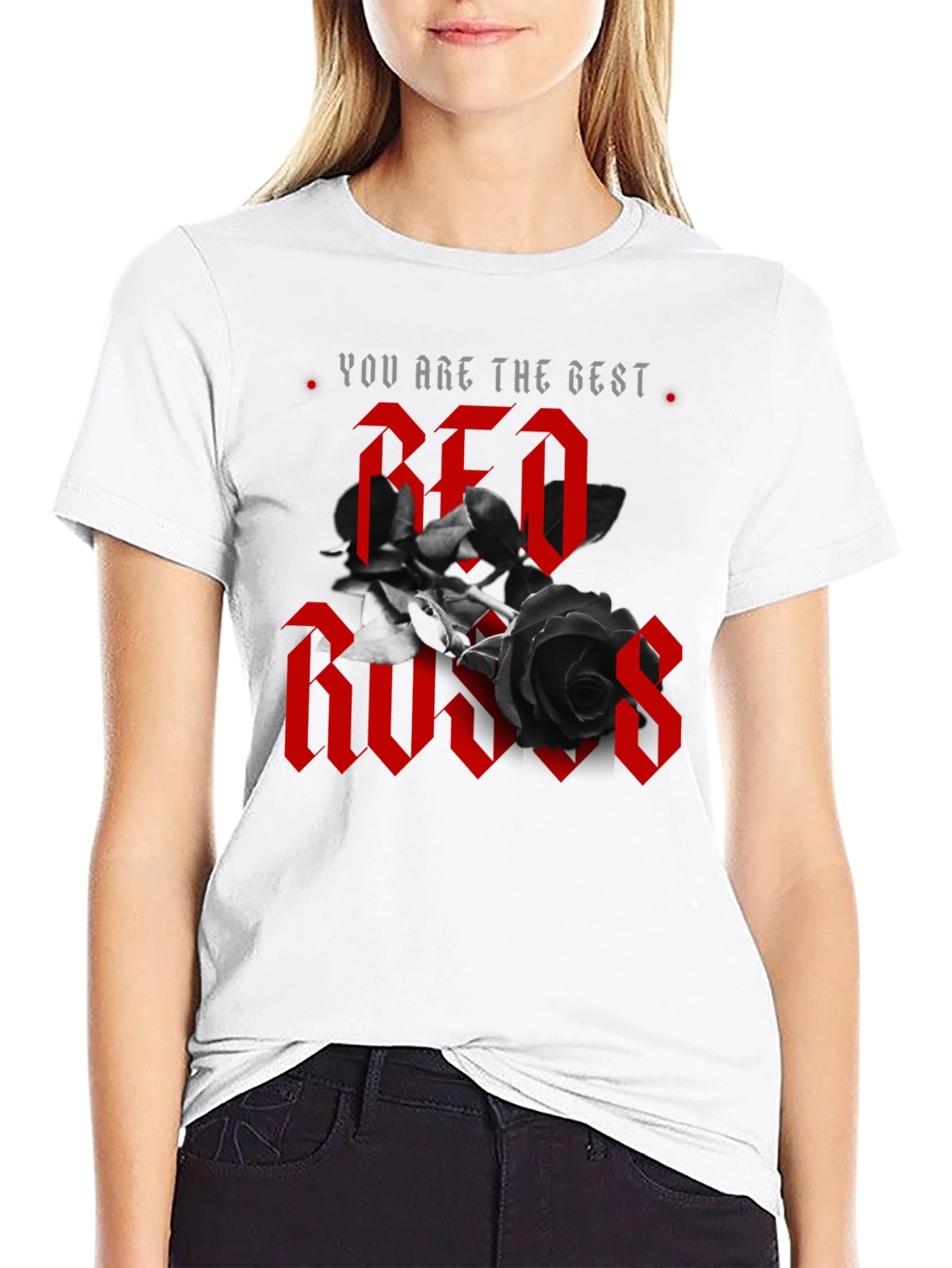 You Are The Best Red Roses Graphic Tee