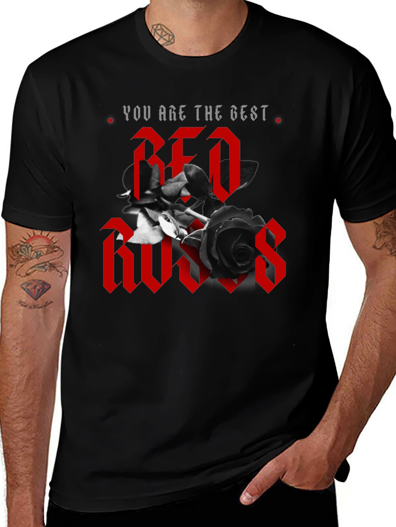 You Are The Best Red Roses Graphic Tee
