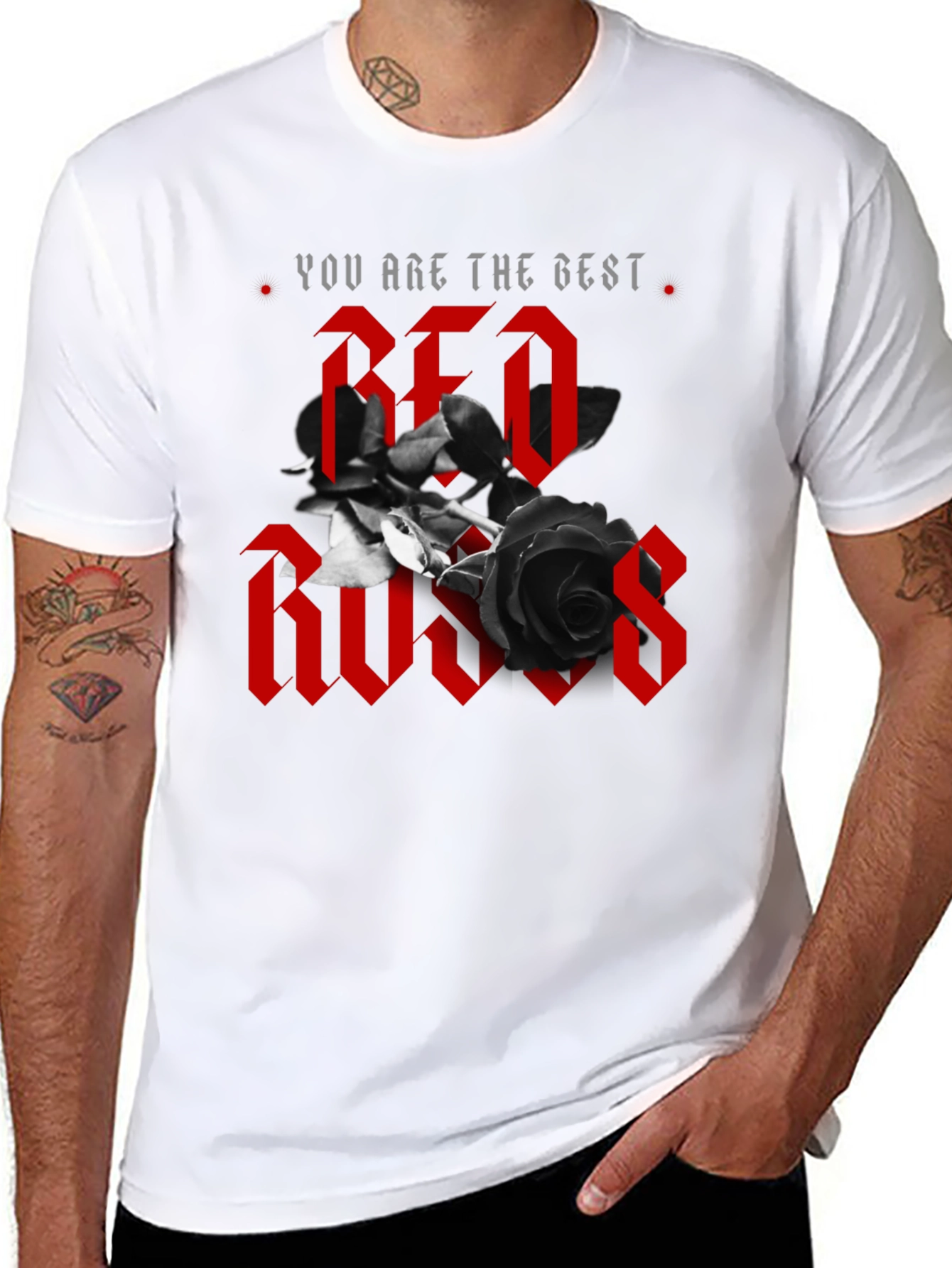 You Are The Best Red Roses Graphic Tee